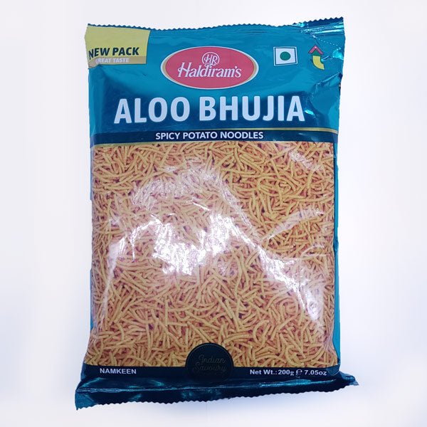 Haldiram's Aloo Bhujia 200g - Crunchy Potato Snacks | Authentic Indian Namkeen | Perfect for Parties, Movie Nights & Tea Time Snacking