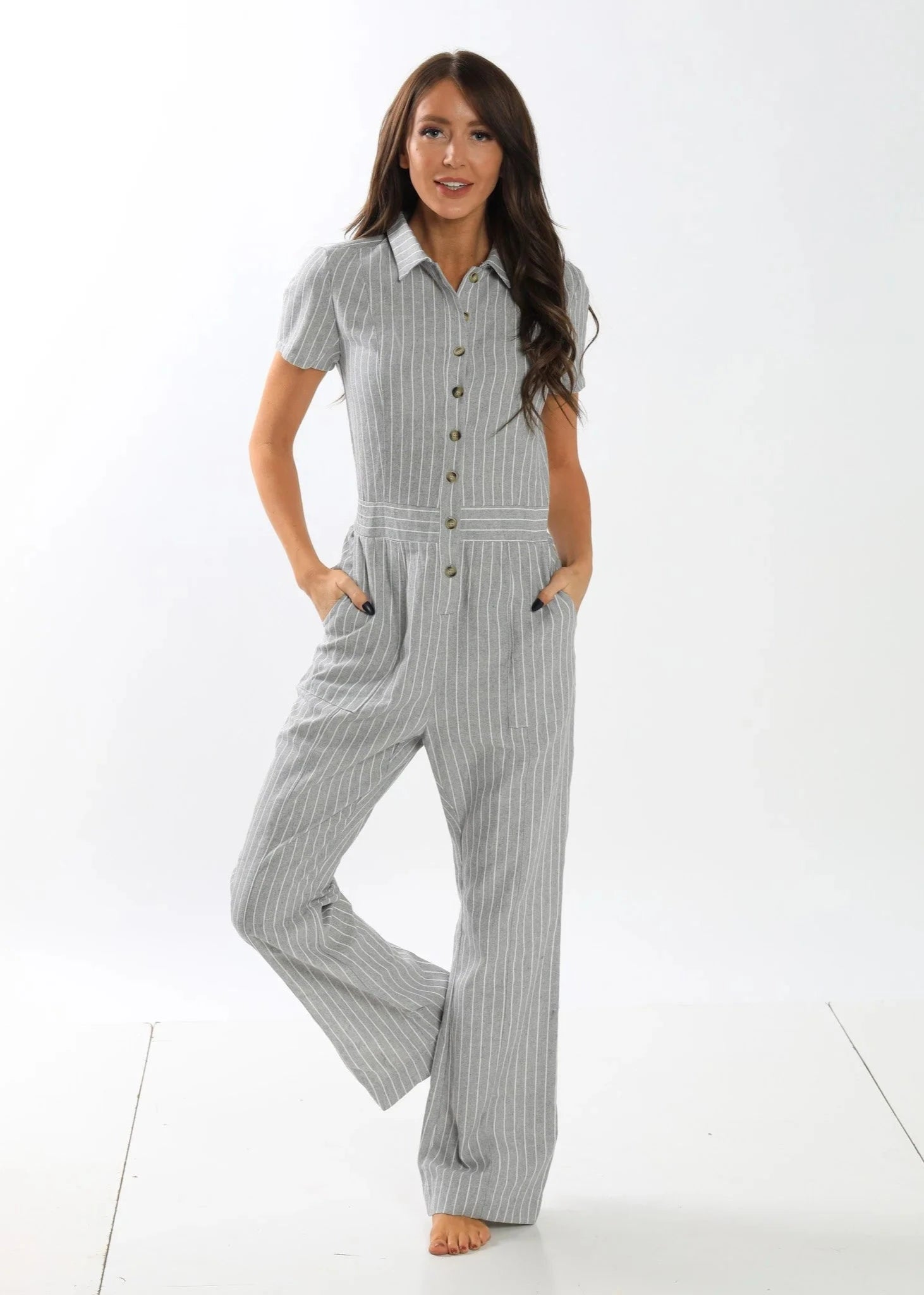 Anne Jumpsuit for Women - Stylish One-Piece Romper with Pockets | Casual Summer Outfit | Perfect for Beach, Vacation & Outdoor Activities