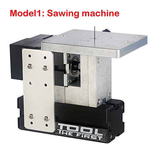 8-in-1 Mini Metal Wood Lathe with Wire Saw, Mill, Drill & Sander - 12000 RPM Handheld Power Tool (12V DC/5A/60W) for DIY Woodworking, Metal Crafting & Small Home Projects