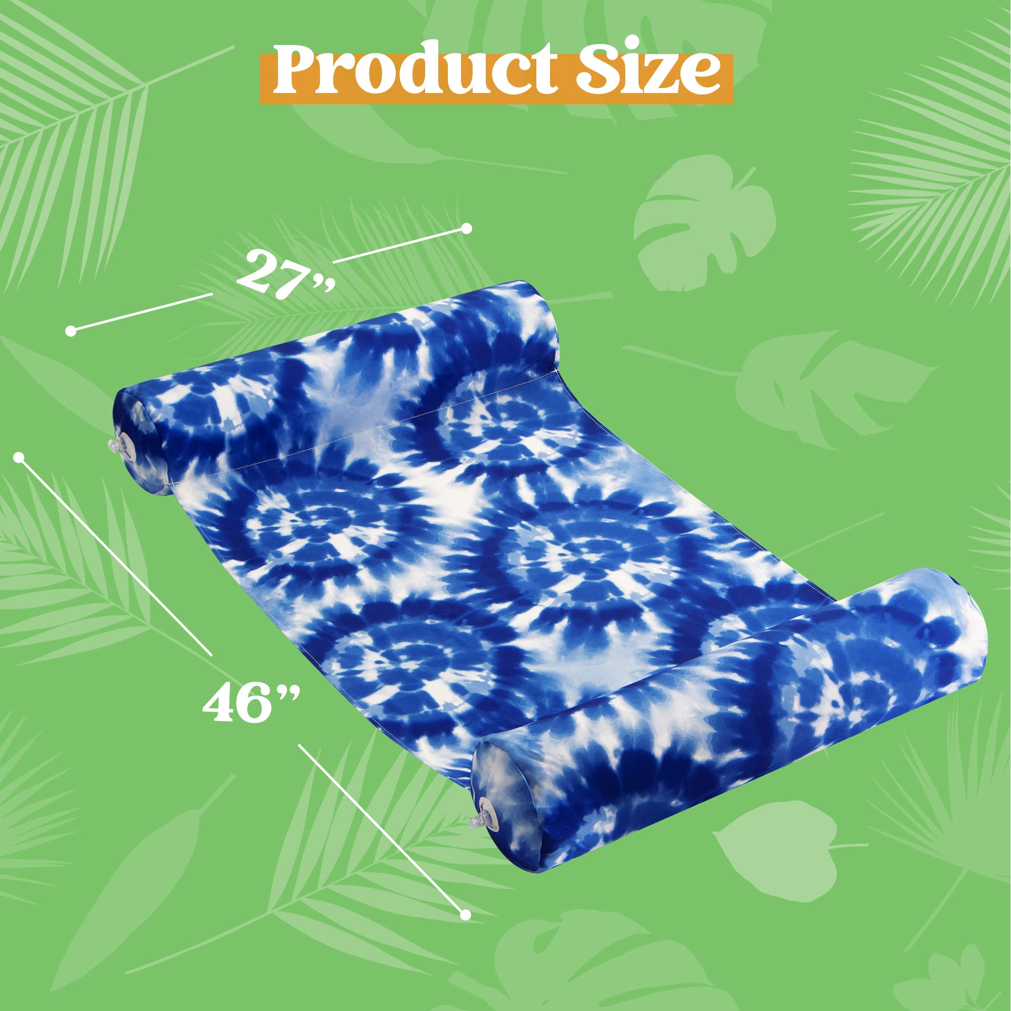 Sloosh 3 Pack 4-in-1 Inflatable Pool Floats - Water Hammock Lounges, Multi-Purpose Swimming Pool Accessories (Saddle, Lounge Chair, Drifter) for Adults & Kids - Perfect for Pool, Lake, Beach, Summer Relaxation & Outdoor Water Fun