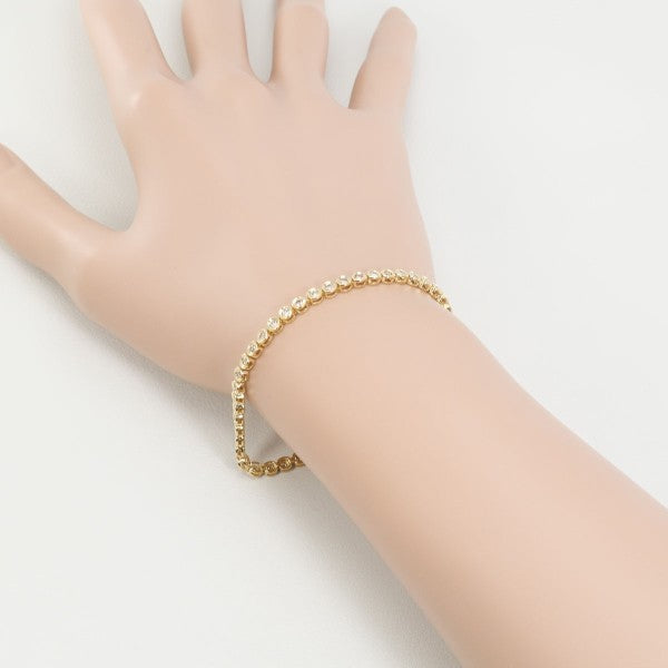18K Yellow Gold Diamond Bracelet with Authentic Certification - Perfect for Weddings, Anniversaries & Special Occasions