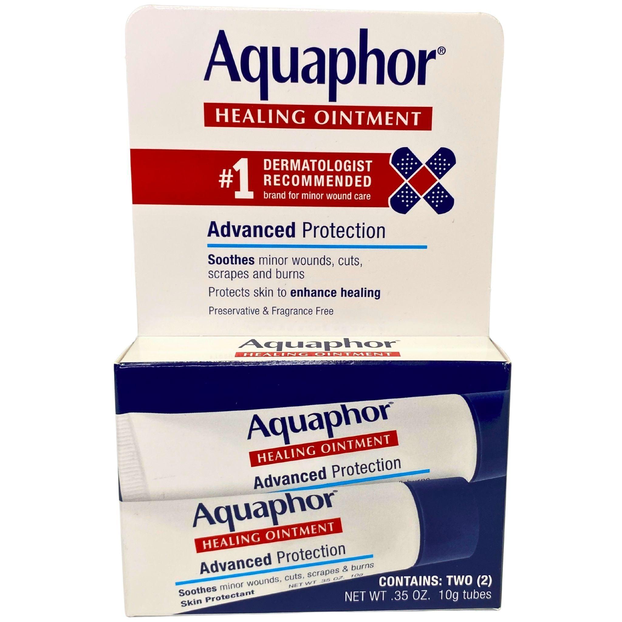 Aquaphor Healing Ointment Advanced Therapy - 2 Pack (35 oz Each) - 72 Pieces Total - Moisturizing Skin Repair for Dry, Cracked Hands & Feet - Perfect for Winter Care & First Aid Kits
