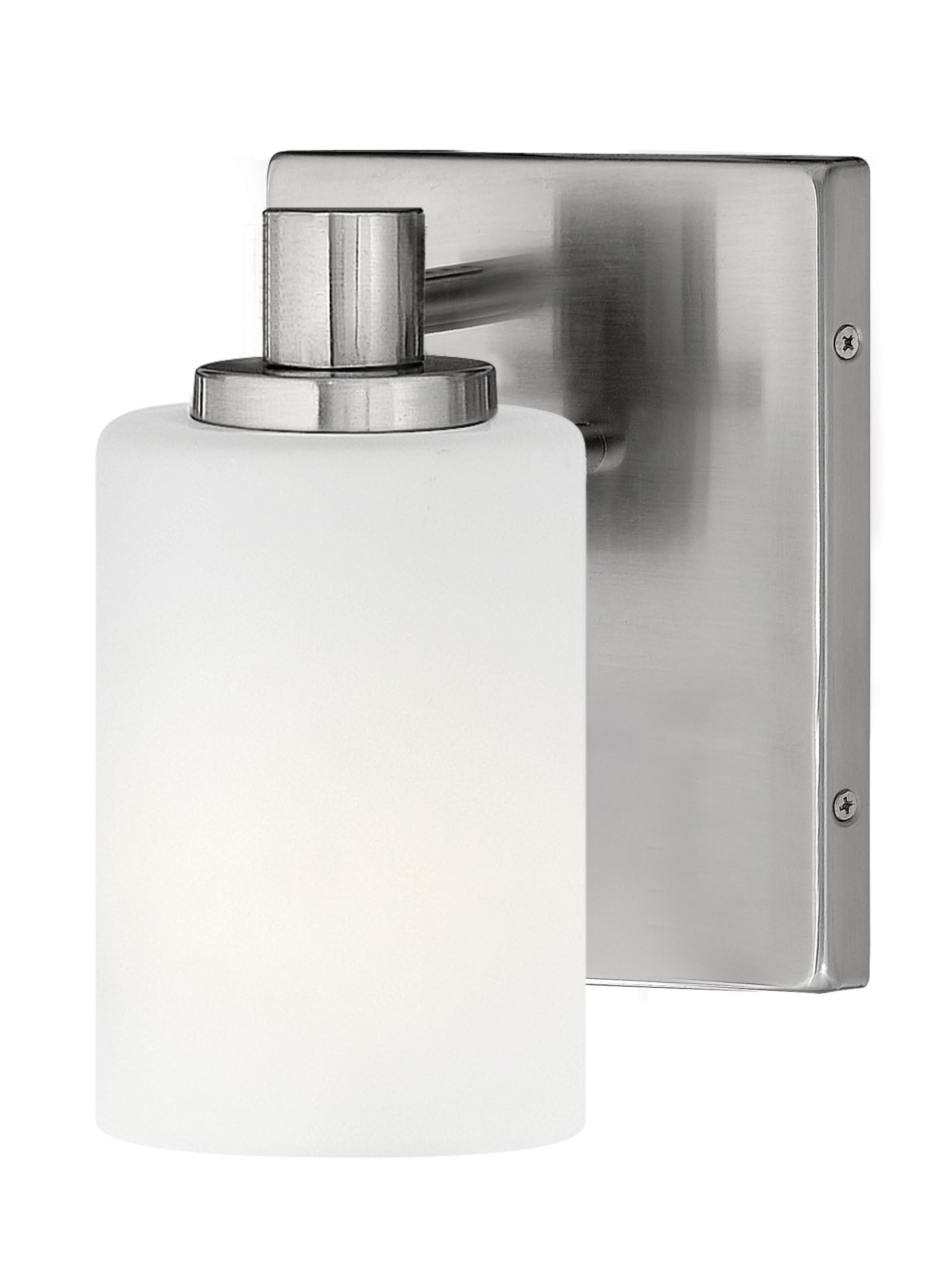 Hinkley Karlie Collection Transitional One Light Bathroom Vanity Fixture in Brushed Nickel - Perfect for Modern Bathroom Lighting and Vanity Makeovers