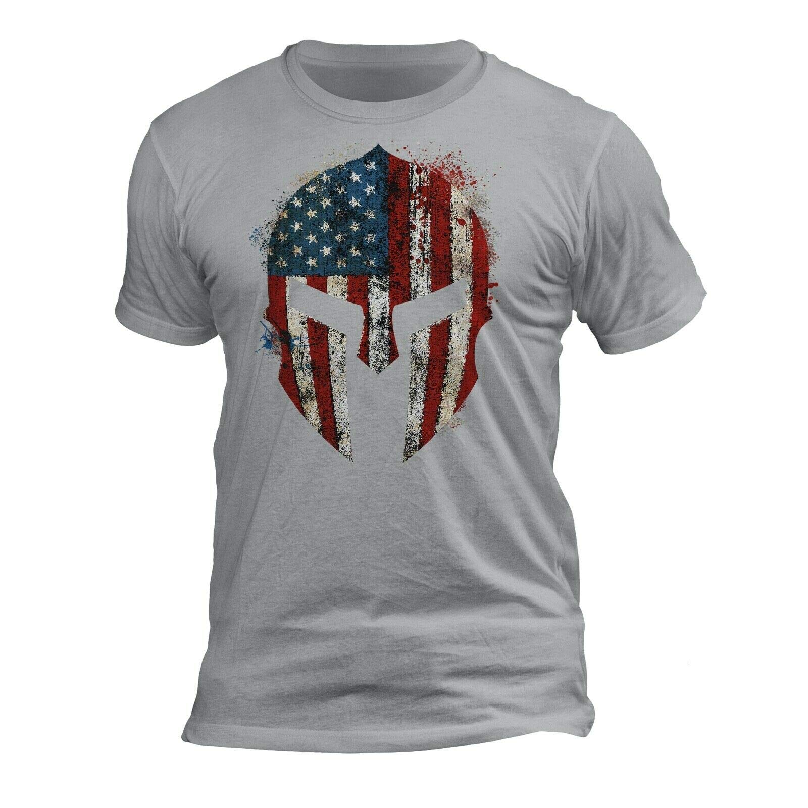 USA Flag Patriotic Tactical T-Shirt for Men - Outdoor & Gym Wear