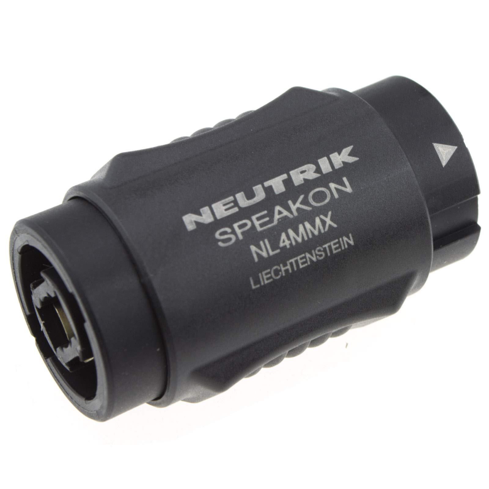 Neutrik NL4MMX Speakon Connector - Professional PA Speaker Locking Coupler & Joiner for Secure Audio Cable Connections - Perfect for Live Sound, DJ Equipment, and Studio Setups