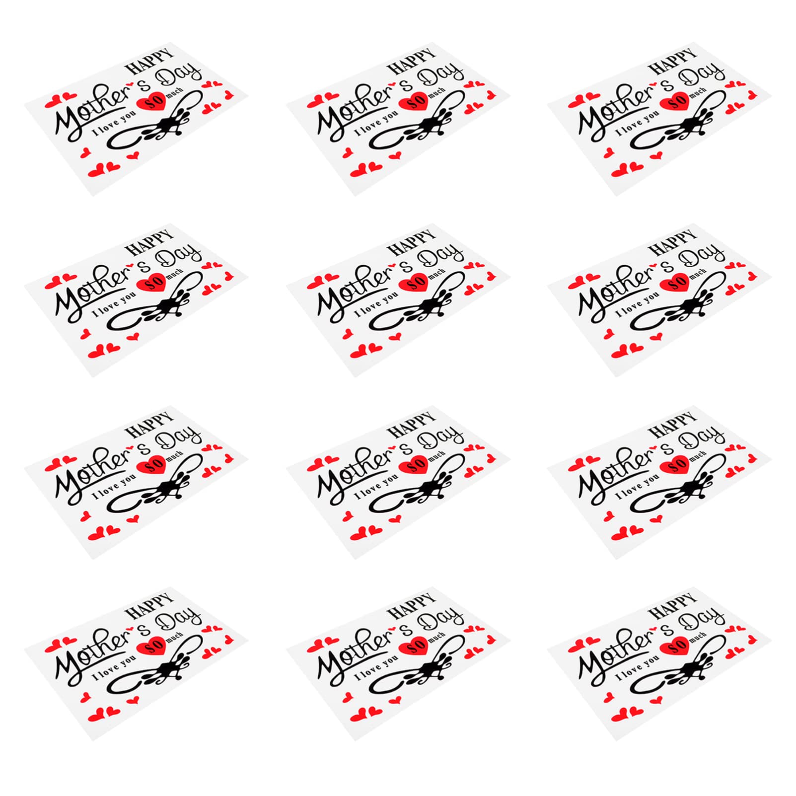 SEWACC 25pcs Happy Mother's Day Balloon Stickers - Heart Shaped Vinyl Decals for Windows, Doors, Party Decorations - Perfect for Mother's Day Celebrations, DIY Gifts, and Home Decor