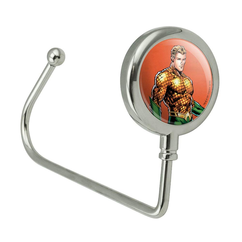 Aquaman Character Purse Hook - Cute Superhero Bag Hanger for Handbags, Totes & Shopping Bags - Perfect for Home, Office, Car & Travel Accessories