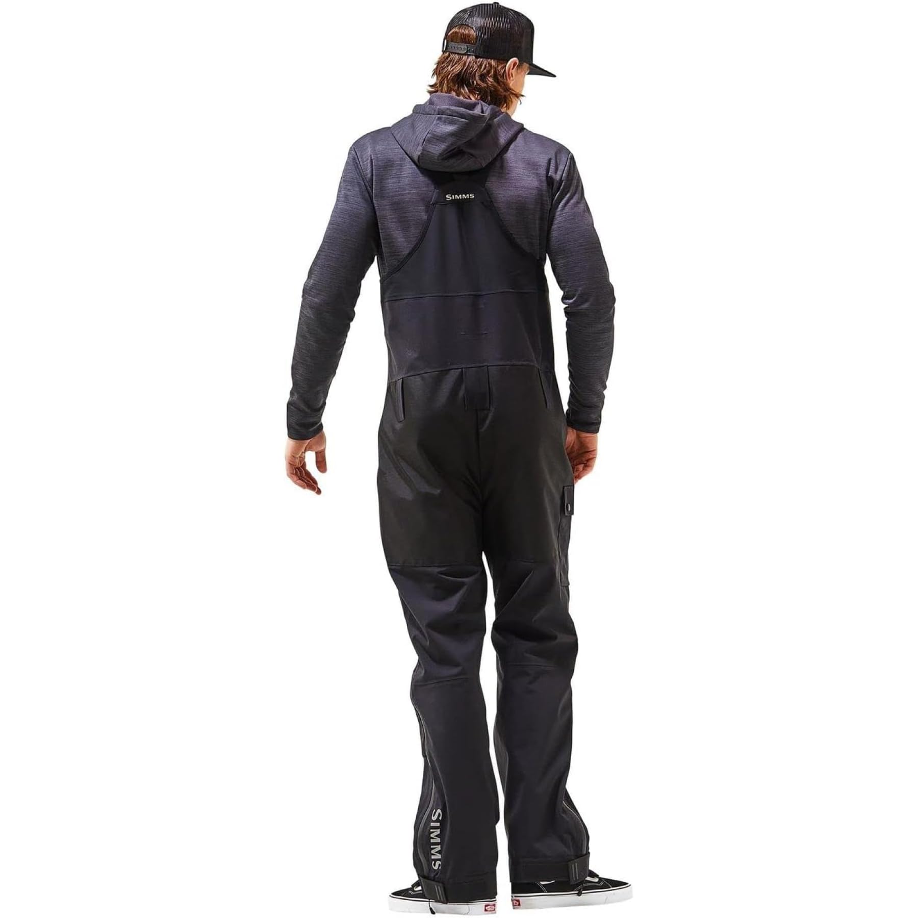 **Simms CX Waterproof Fishing Bibs for Men – Durable, Adjustable Rain Pants with Reinforced Panels & Waterproof Pockets – Ideal for Fly Fishing, Kayaking & Outdoor Adventures**