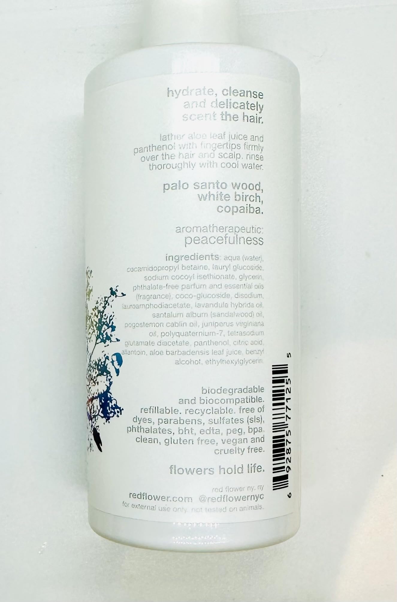 Palo Santo Hydrating Shampoo for Dry Hair - Spa & Relaxation