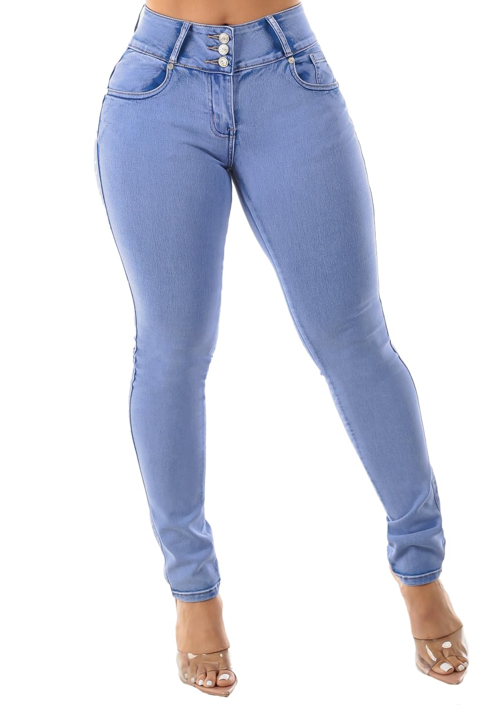 **High Waisted Butt Lifting Jeans for Women - Colombian Design Levanta Cola | Stretch Denim Skinny Jeans | Perfect for Night Out, Date Night & Casual Wear**