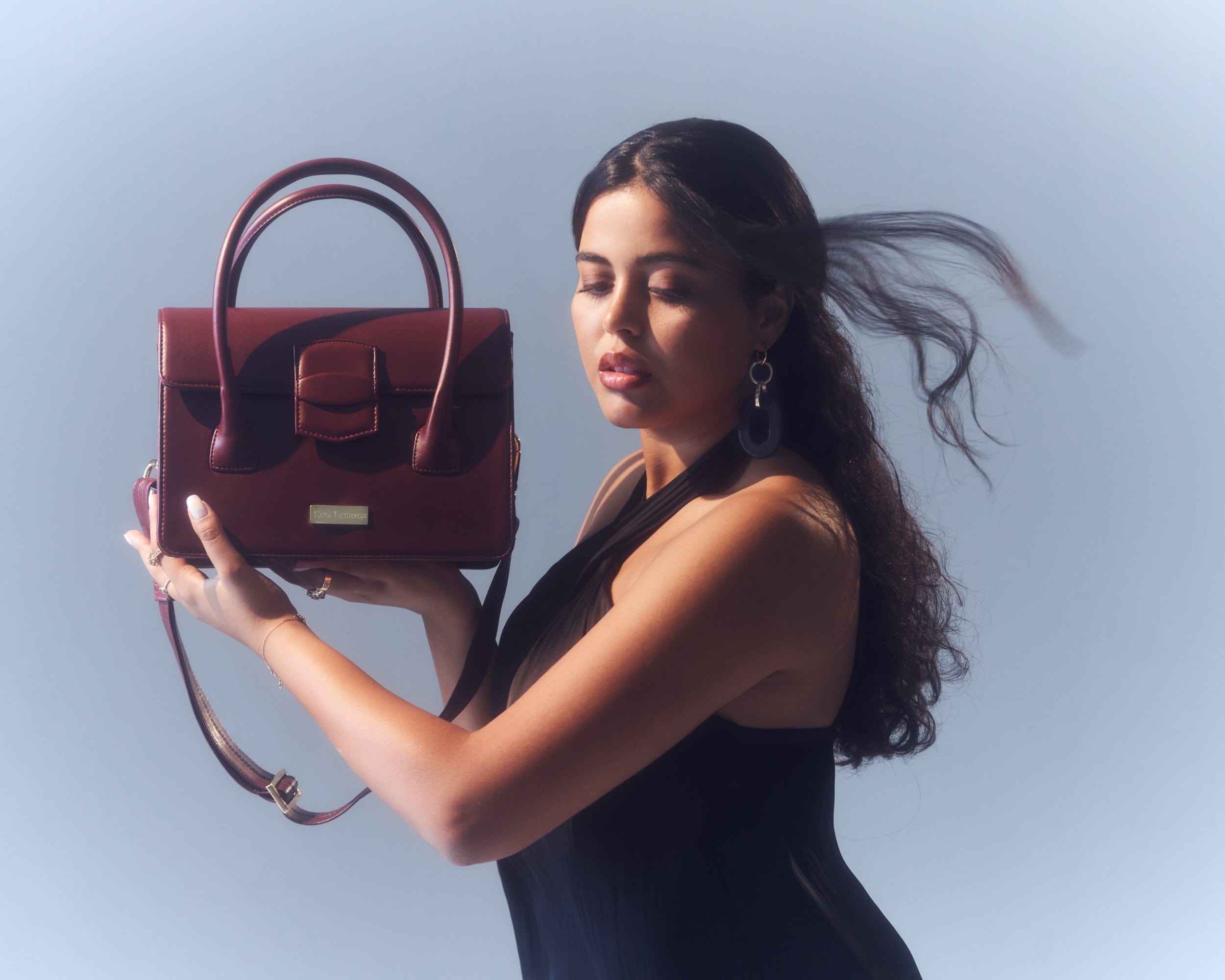 Kensington Vegan Cactus Leather Handbag for Women - Eco-Friendly & Sustainable Red Crossbody Purse - Perfect for Work, Travel & Everyday Use