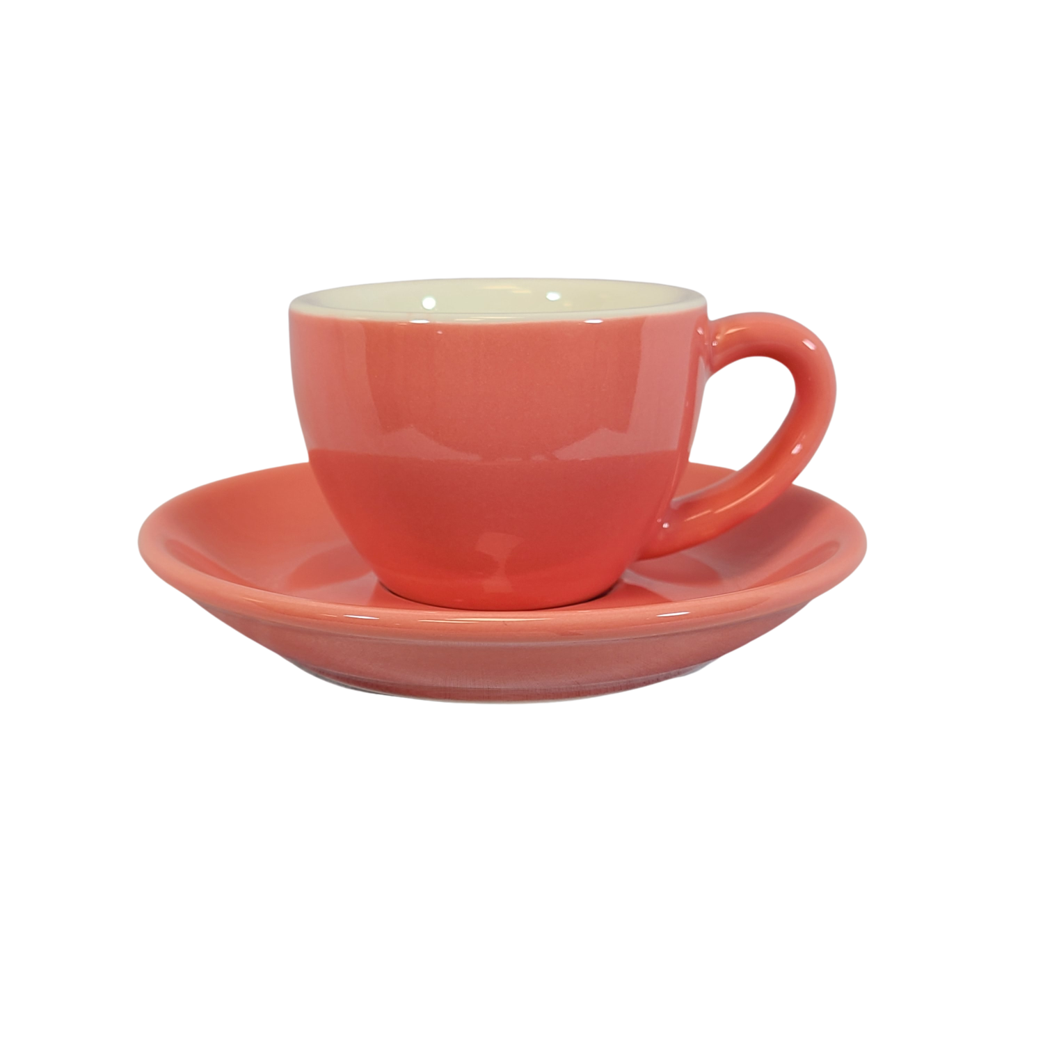 Premium Espresso Cup and Saucer Set - 80ml (2.7oz) Porcelain Coffee Cups for Home, Cafe & Restaurant Use - Perfect for Espresso, Cappuccino & After-Dinner Coffee