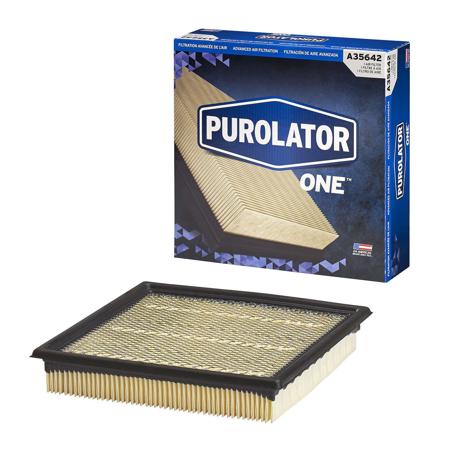 PurolatorONE A35642 High Performance Air Filter for Cars & Trucks - Improved Engine Protection & Fuel Efficiency - Ideal for Daily Commuting & Road Trips