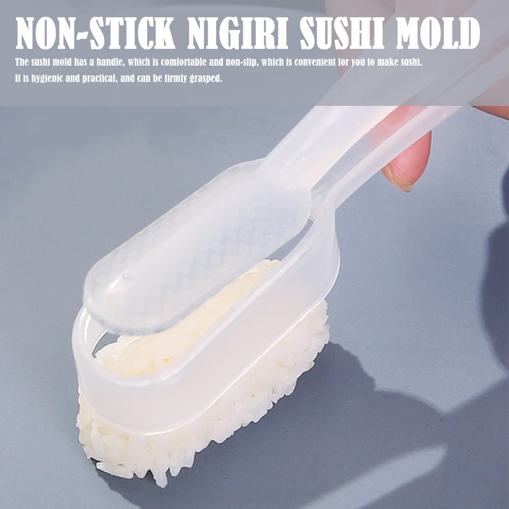 Chlotmio 4-Piece Non-Stick Sushi Mold Kit - Nigiri & Onigiri Rice Shaper DIY Tool for Homemade Japanese Sushi | Perfect for Home Kitchens, Parties & Meal Prep