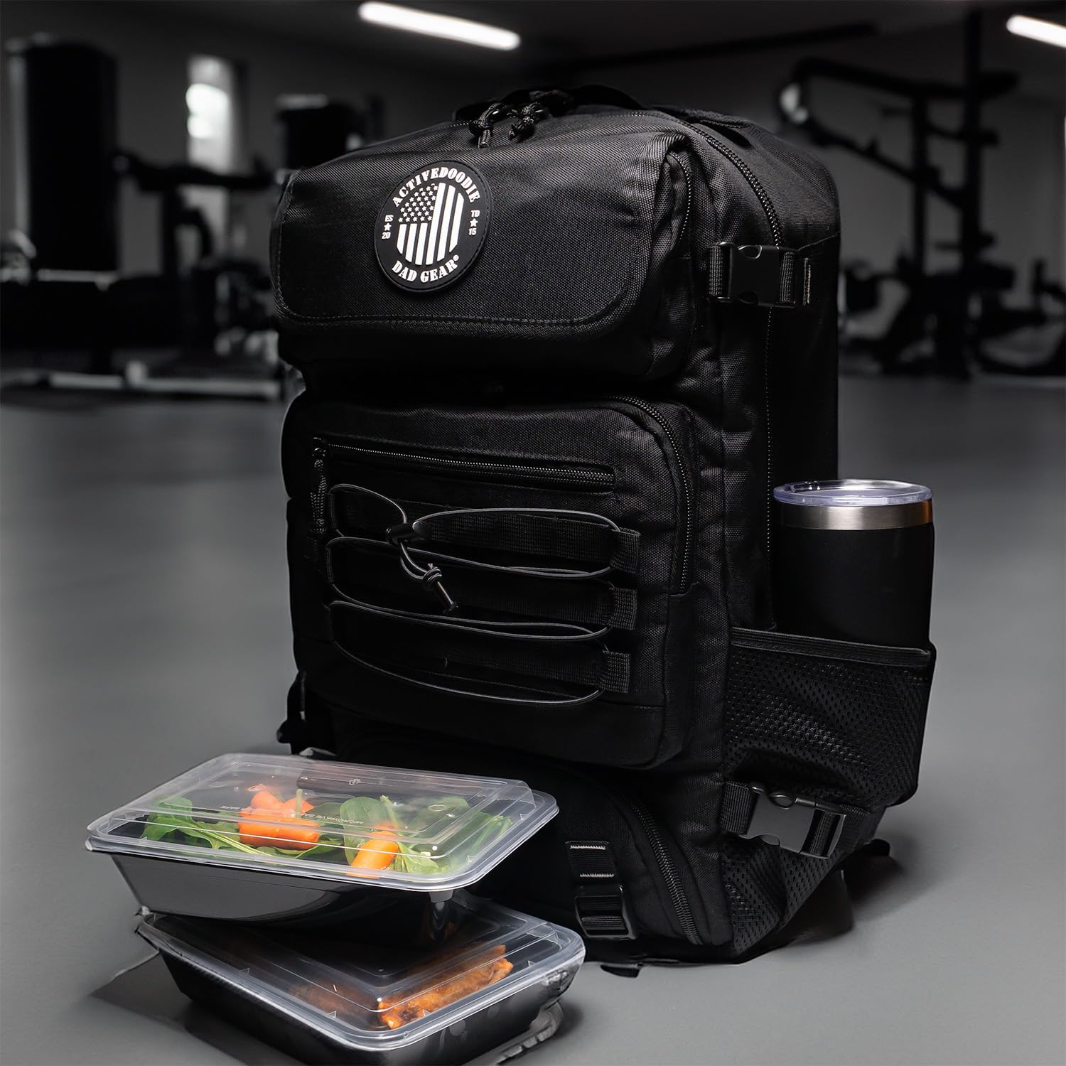 Durable Men's Diaper Backpack with Built-In Cooler, Removable Wet Bag & Waterproof Changing Pad - Convertible from Backpack to Duffle Bag (Black) | Perfect for Dads On-The-Go, Baby Travel & Outdoor Adventures