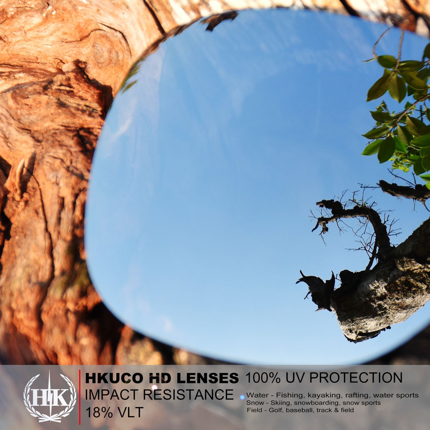 HKUCO Replacement Lenses for Oakley Fast Jacket XL Sunglasses - Polarized Interchangeable Lens Set for Men - Perfect for Running, Cycling & Outdoor Sports