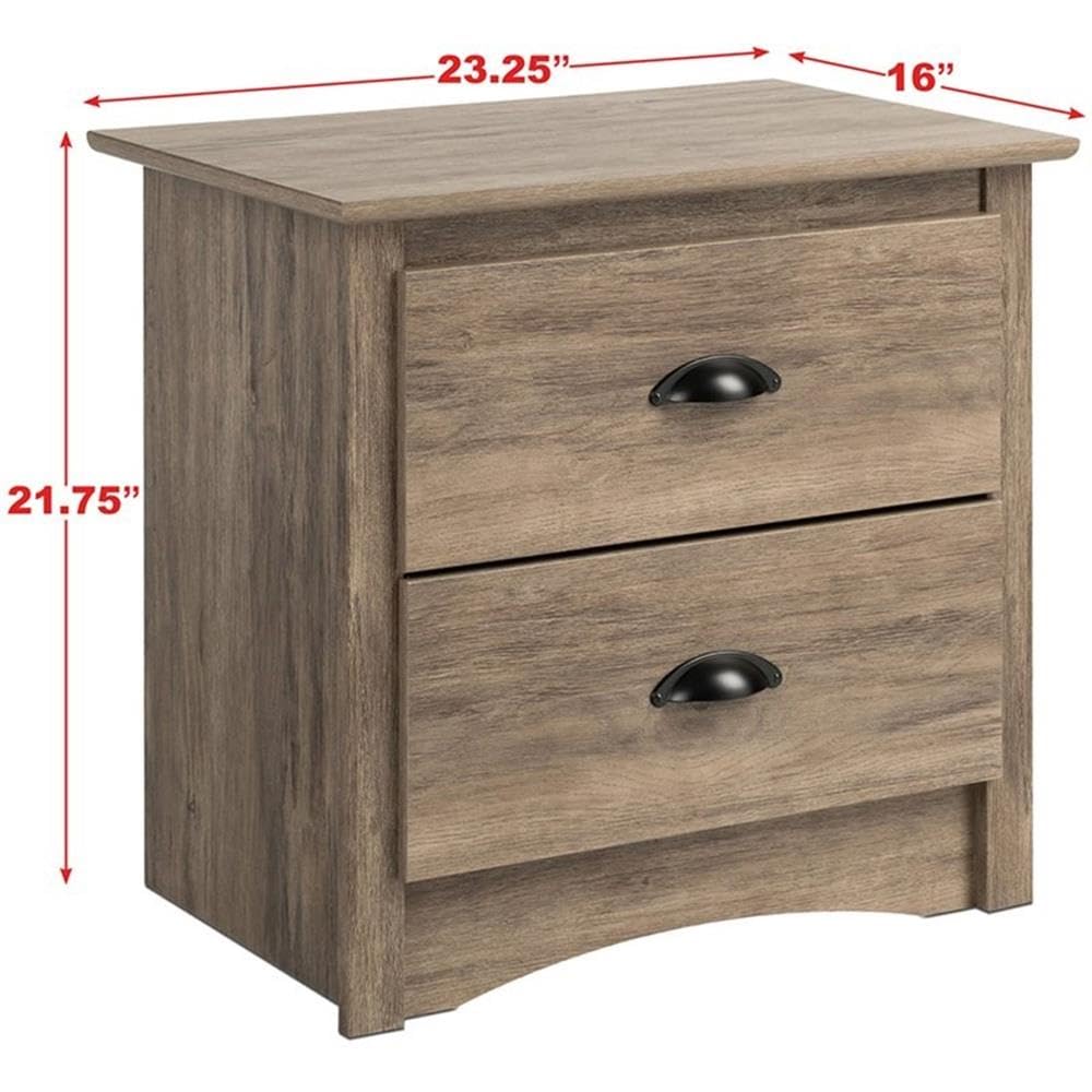 **Home Square 3-Piece Queen Bedroom Set - Platform Bed & 2 Nightstands with Drawers | Modern Bedroom Furniture for Small Spaces & Guest Rooms**