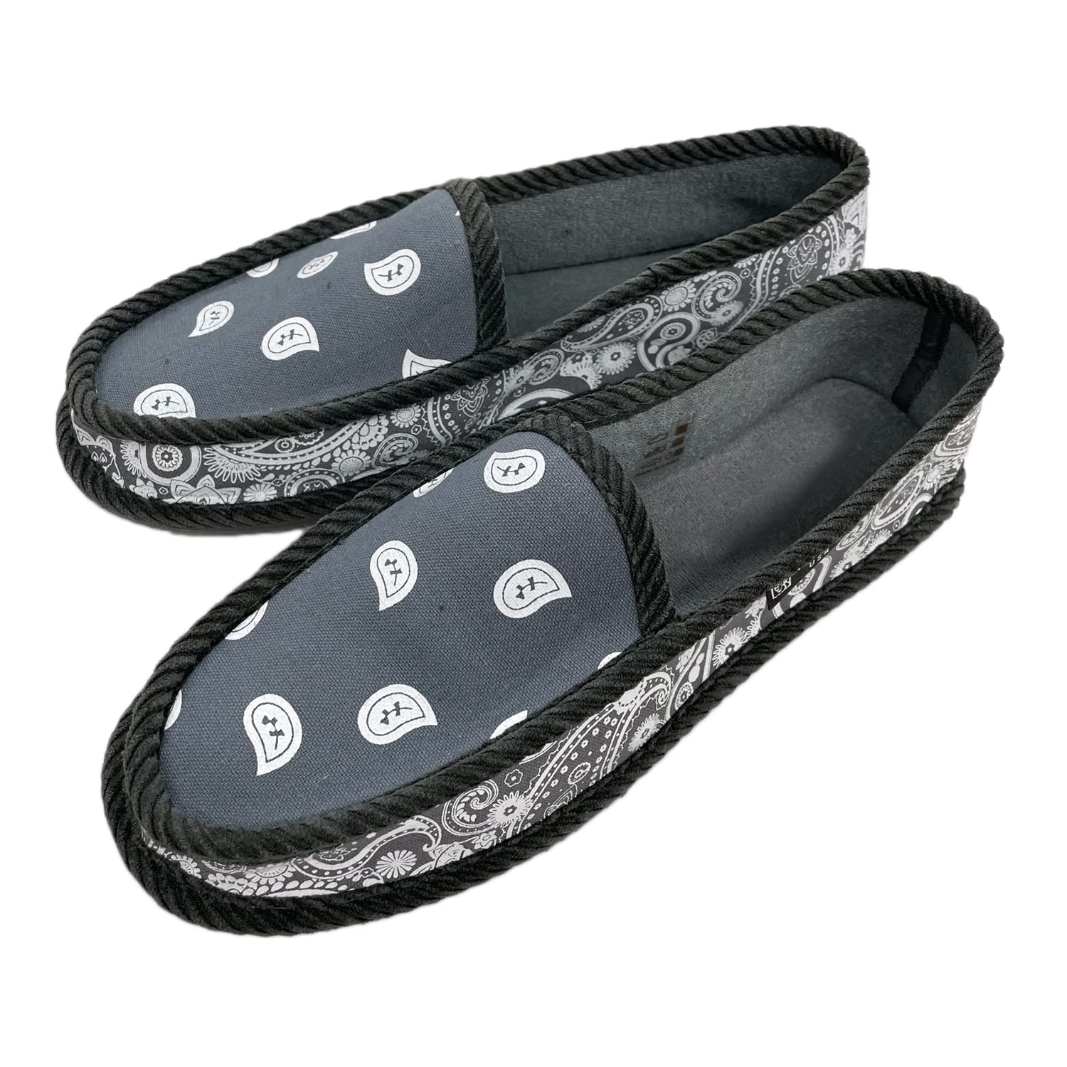 AIRNINE Men's Bandana House Slippers - Soft Indoor Slides for Comfort at Home, Lounge & Backyard - Breathable & Lightweight Summer Slippers for Men