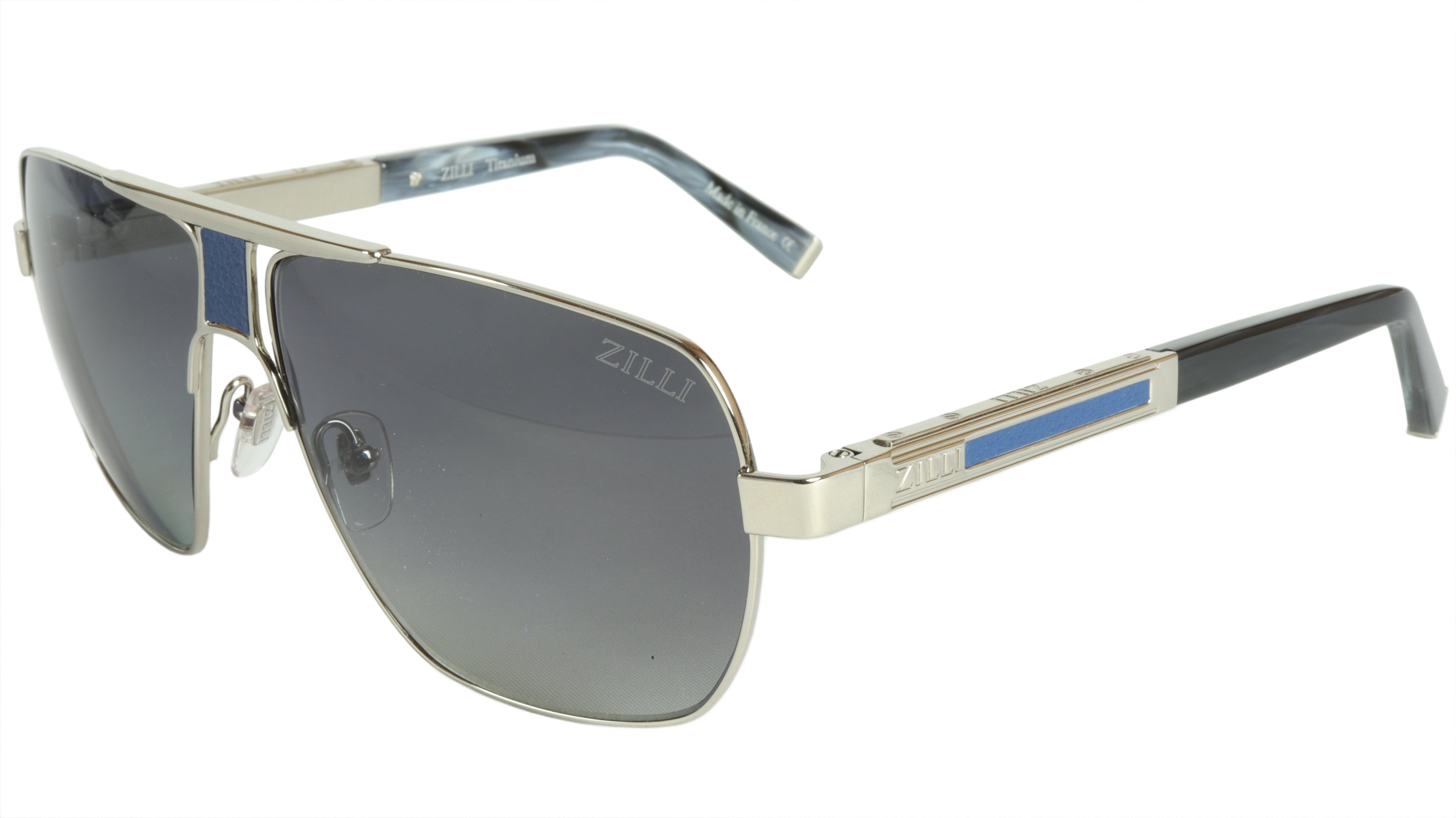 ZILLI Titanium Acetate Polarized Sunglasses - Handmade in France - Model ZI 65035 C03 - Luxury UV Protection for Driving, Beach & Outdoor Activities