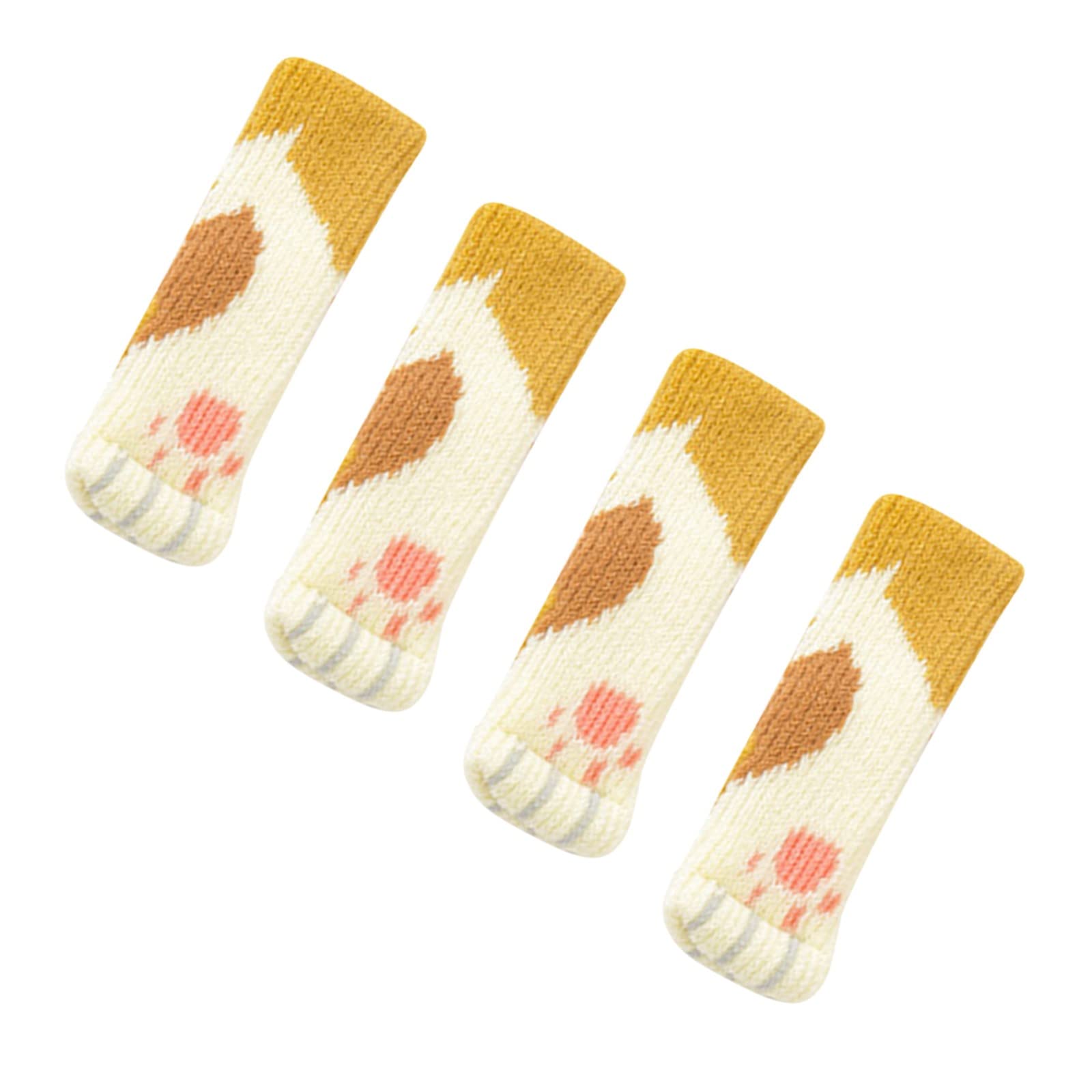 Lapirek 4Pcs Stretchable Chair Slipcovers - Decorative Leg Covers & Animal Socks for Dining Chairs - Perfect for Home, Kitchen, Bar & Restaurant Decor (H, H) - Adds Fun & Style to Birthday Parties, Baby Showers & Themed Events