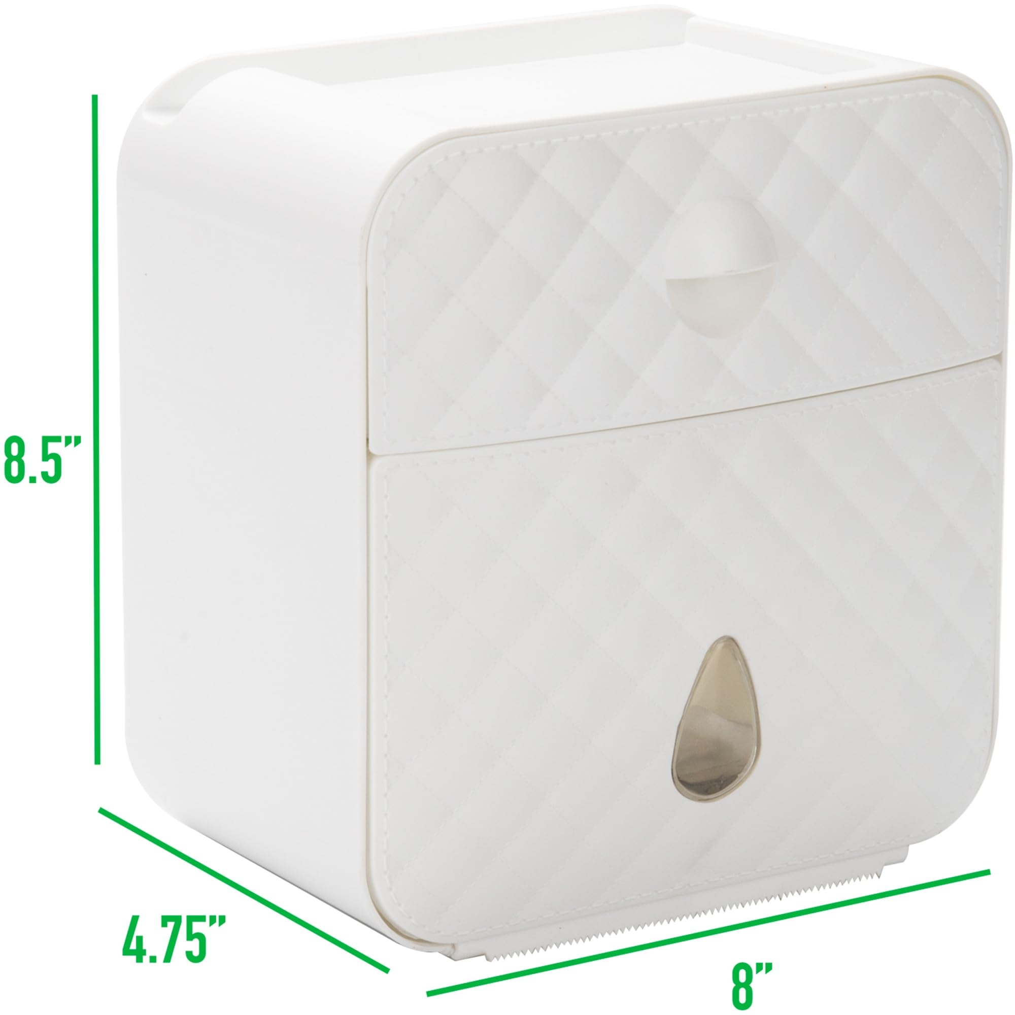 Mind Reader Touchless Tissue Dispenser - Wall Mount Paper Towel & Napkin Holder for Bathroom, Classroom, Office - Hygienic No-Touch Design Holds 3.3 lbs - White | Perfect for Restrooms, Kitchens, Schools & Public Spaces