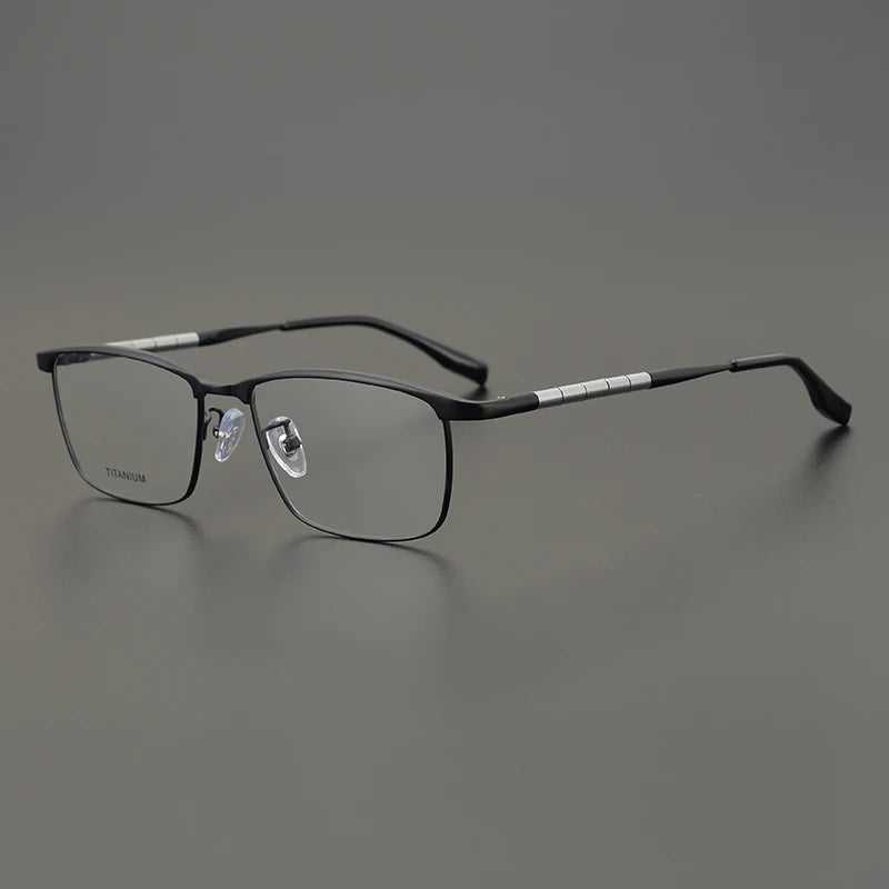 Aimee Unisex Full Rim Square Titanium Eyeglasses 6119 - Lightweight Durable Frame for Men & Women - Perfect for Reading, Work & Everyday Use