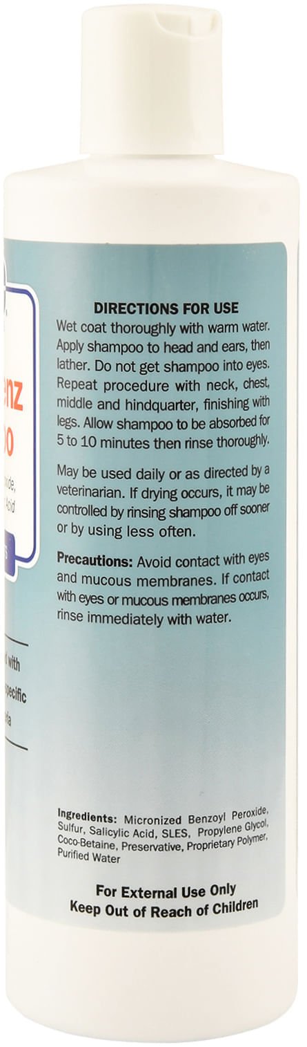 Davis Sulfur Benz (Benzoyl Peroxide) Shampoo for Dogs & Cats - Medicated Treatment for Skin Infections, Mange & Dermatitis | Perfect for Pets with Itchy, Flaky Skin & Hot Spots
