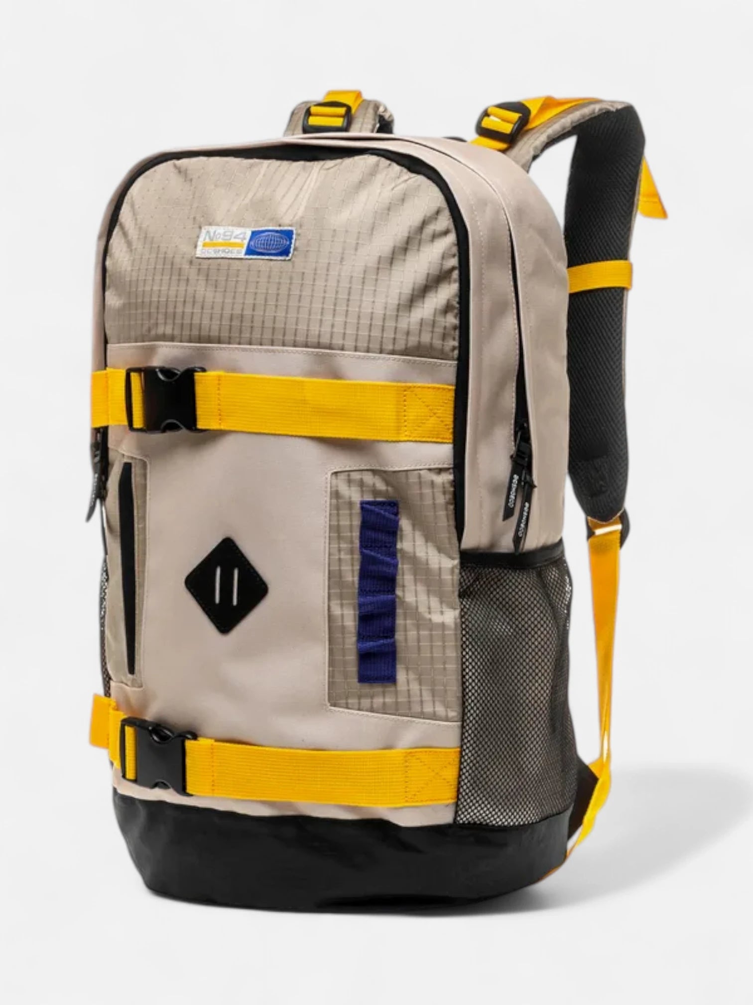 DC All Terrain Backpack - Durable Hiking & Travel Backpack for Men & Women, Water-Resistant Beige Orange Blue Outdoor Daypack for Camping, School & Daily Use
