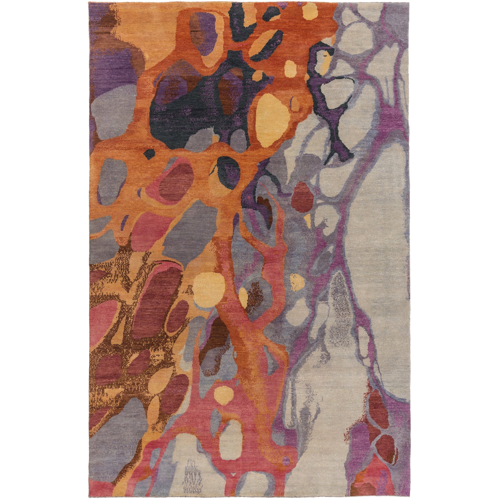 Surya Brought to Light Modern Area Rug 2' x 3' - Red & Pink Bohemian Design for Living Room, Bedroom, or Dorm Decor