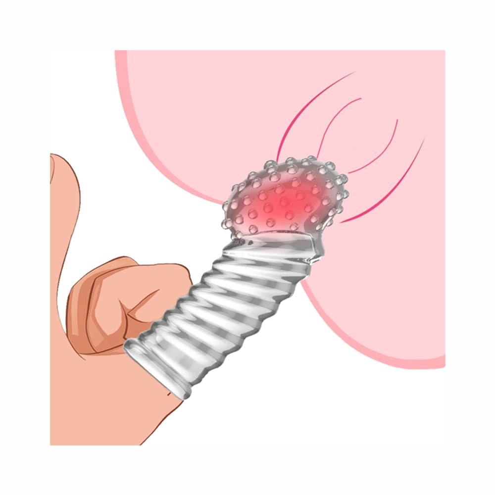 Reusable Finger Sleeve - G-Spot & Clitoral Stimulator for Women | Non-Vibrating Sex Toy Attachment | Couples & Solo Play | Enhance Intimacy & SM Flirting | Vaginal & Anal Stimulation Accessory | Perfect for Foreplay & Masturbation
