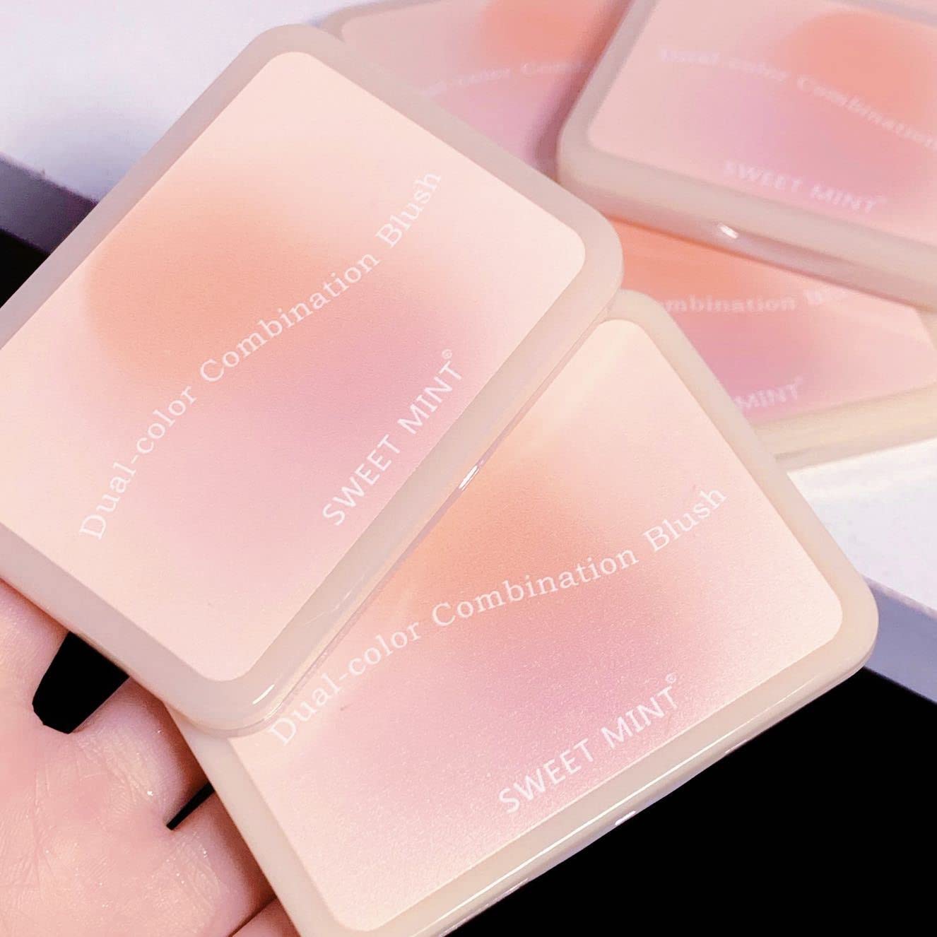 2 Shades Matte Face Powder Blush Palette - High Pigment Baked Makeup Blush, Vegan Pressed Rouge for Cheeks & Eyes, Waterproof Long-Lasting Contour Powder | Perfect for Daily Makeup & Professional Looks