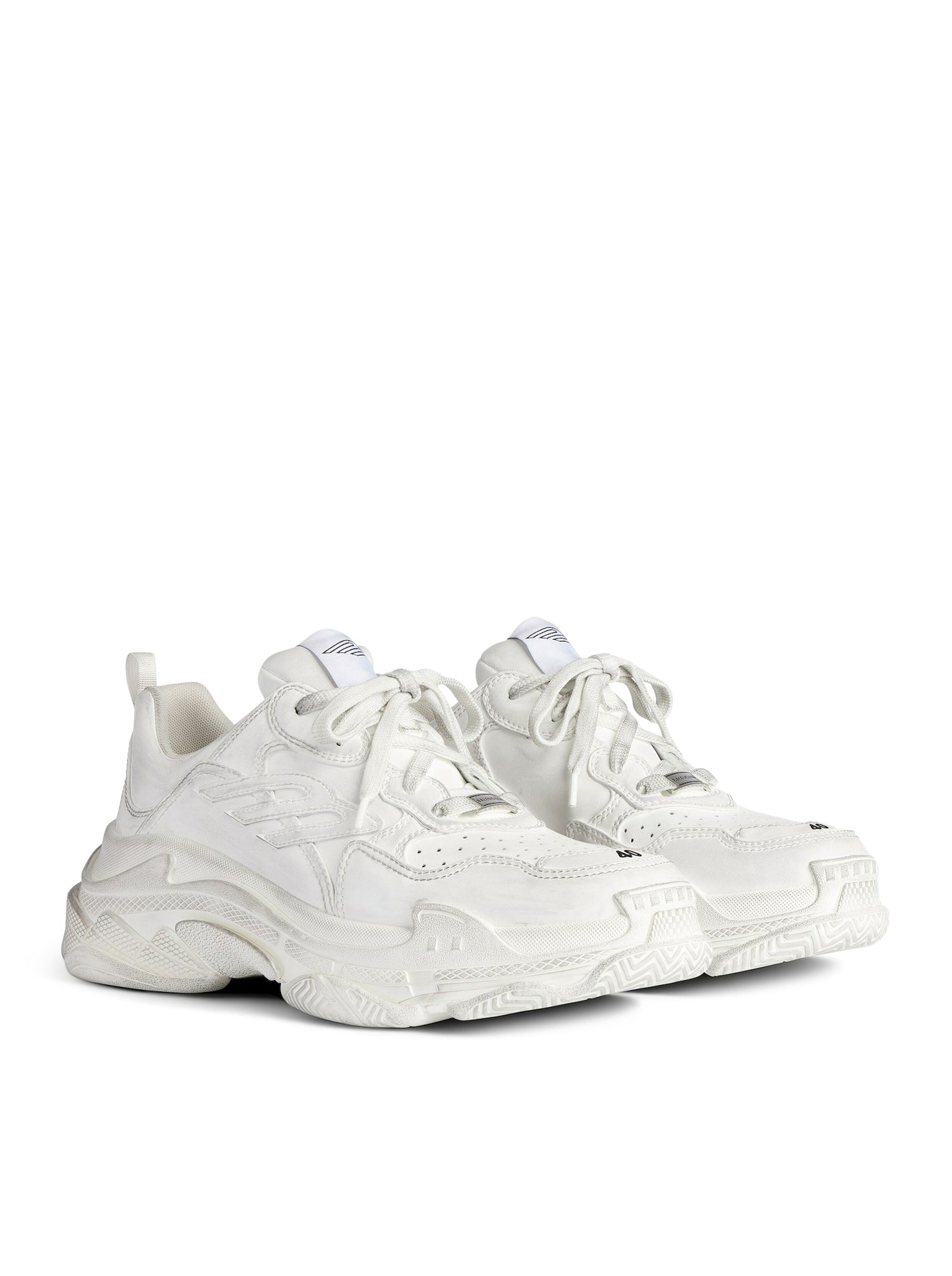 Men's Triple S Sporty Sneakers in White - Stylish & Comfortable Athletic Shoes for Running, Gym & Casual Wear