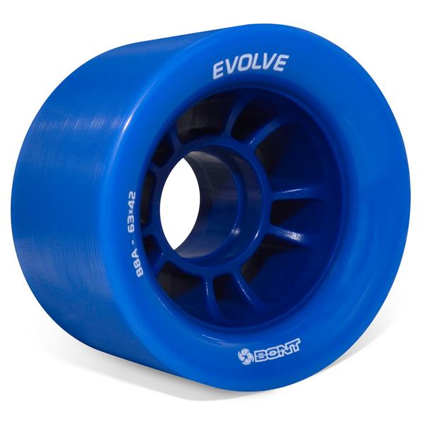 Bont Evolve 63mm Speed Quad Wheels 4-Pack - High Performance Roller Skating Wheels for Indoor & Outdoor Use