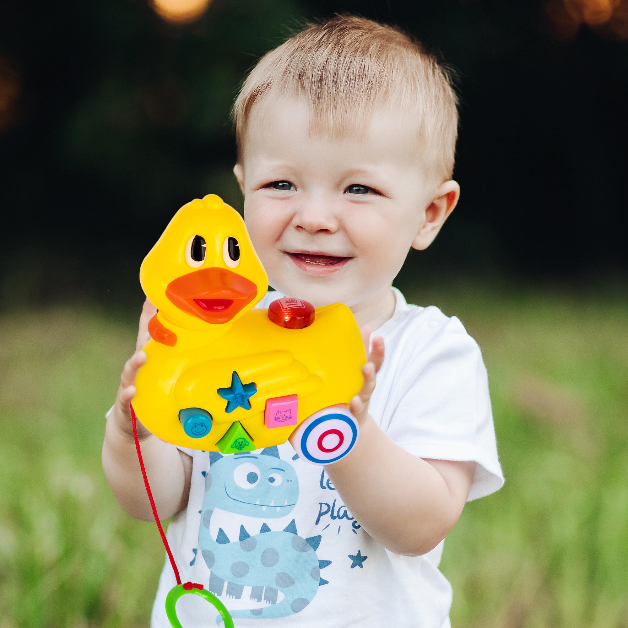 ArtCreativity Musical Duck Pull Toy for Toddlers & Babies - Light-Up Walking Duck with Sounds & Music - Interactive Educational Toy for 1-3 Year Olds - Perfect Gift for Boys & Girls - Great for Playtime, Learning & Early Childhood Development