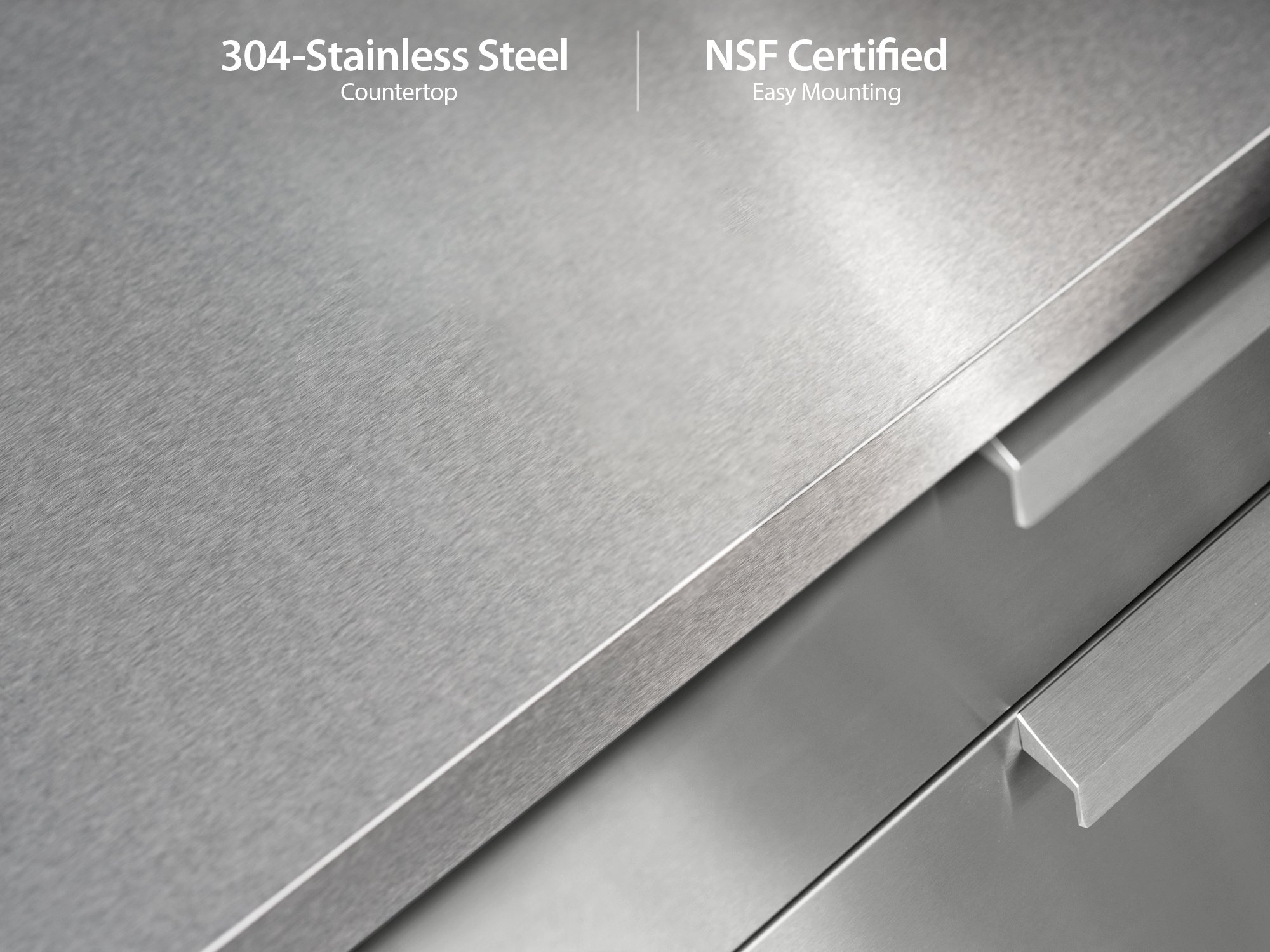 Premium Stainless Steel Outdoor Kitchen Set - 3-Drawer Cabinet, Bar Cabinet, 33
