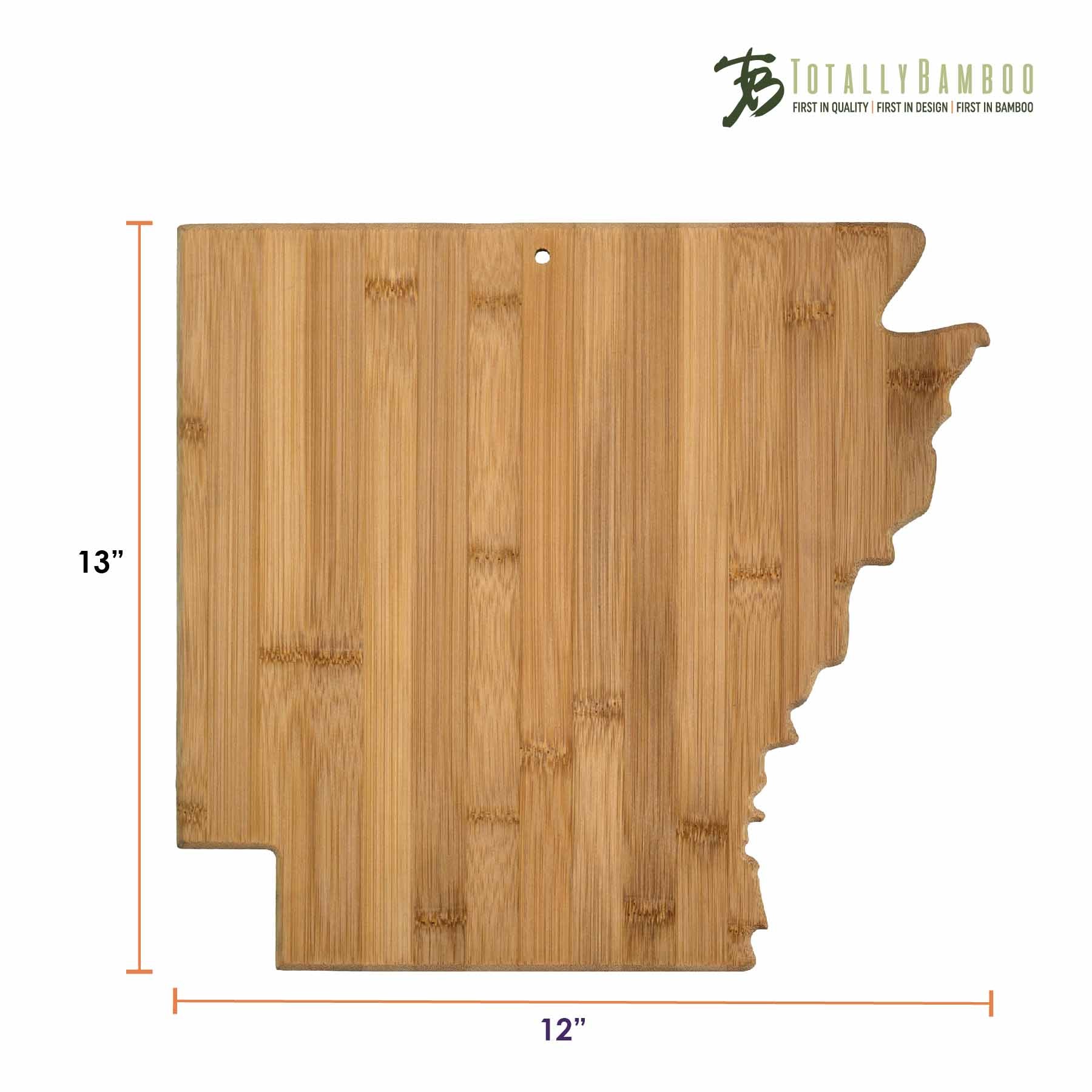 Premium Arkansas Wood Cutting Board 13x12 Inches - Durable Kitchen Chopping Board for Meat, Vegetables & Fruits - Perfect for Home Cooking, BBQ & Serving Charcuterie