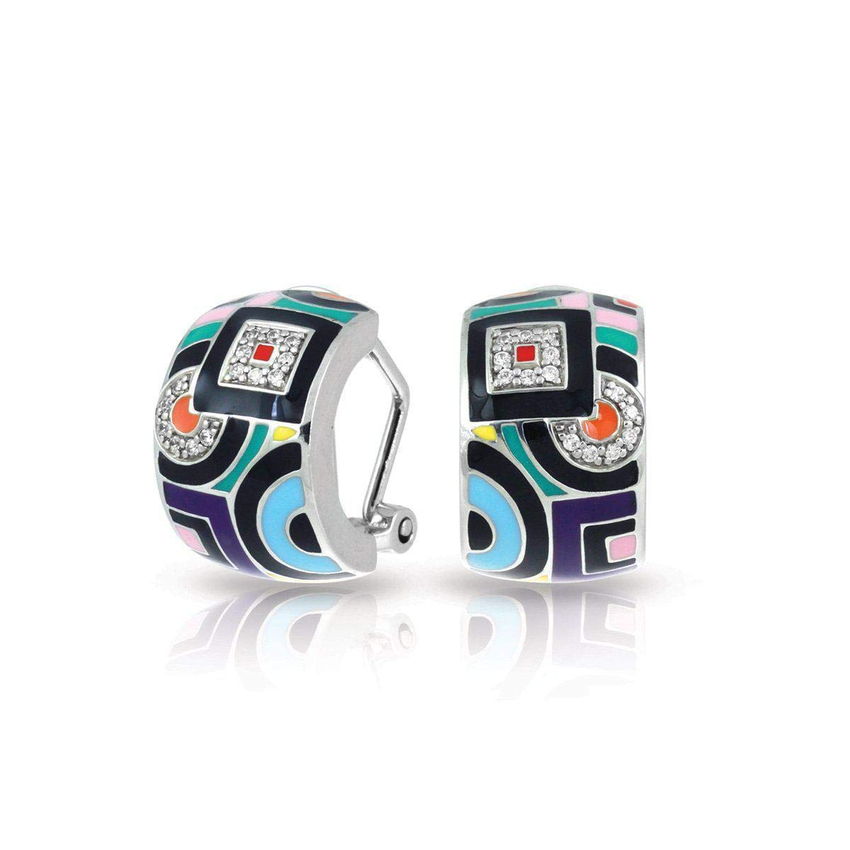 Belle Etoile Geometric Multicolor Dangle Earrings for Women | Trendy Boho Chic Jewelry | Perfect for Parties, Weddings & Everyday Wear