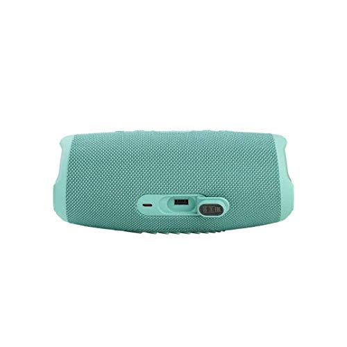 JBL Charge 5 Waterproof Bluetooth Speaker - Portable Wireless Speaker with Built-in Power Bank, 20 Hours Playtime, IP67 Rating - Includes gSport Carbon Fiber Case (Teal) - Perfect for Beach, Pool, Camping & Outdoor Adventures