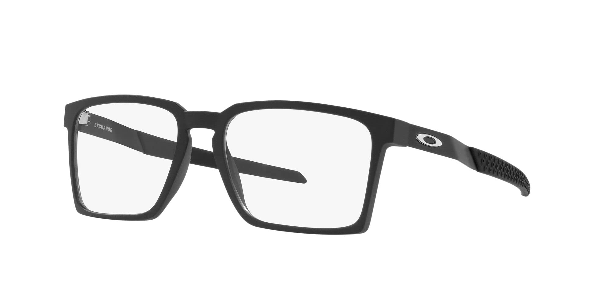 Oakley Men's Ox8055 Exchange Rectangular Prescription Eyeglass Frames - Lightweight Durable Glasses for Work, Driving & Outdoor Activities