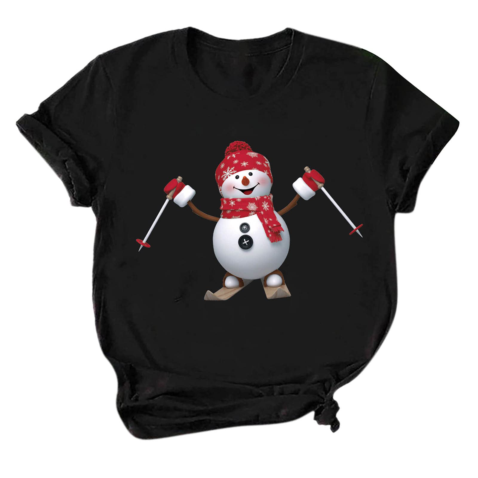 Women's Casual Short Sleeve Graphic Tee Shirts - Soft Cotton Pullover Tops for Everyday Wear, Street Style & Summer Outfits