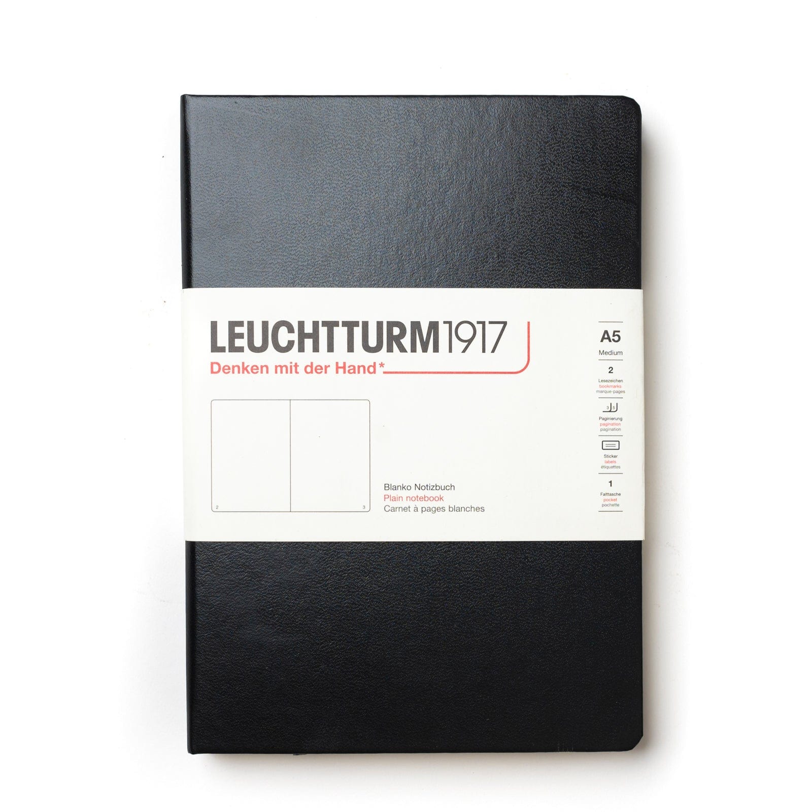 Leuchtturm1917 Classic Notebook - A5 Hardcover Journal with 251 Numbered Pages, Dotted Grid for Bullet Journaling, Writing & Note Taking - Perfect for Students, Professionals & Creative Minds
