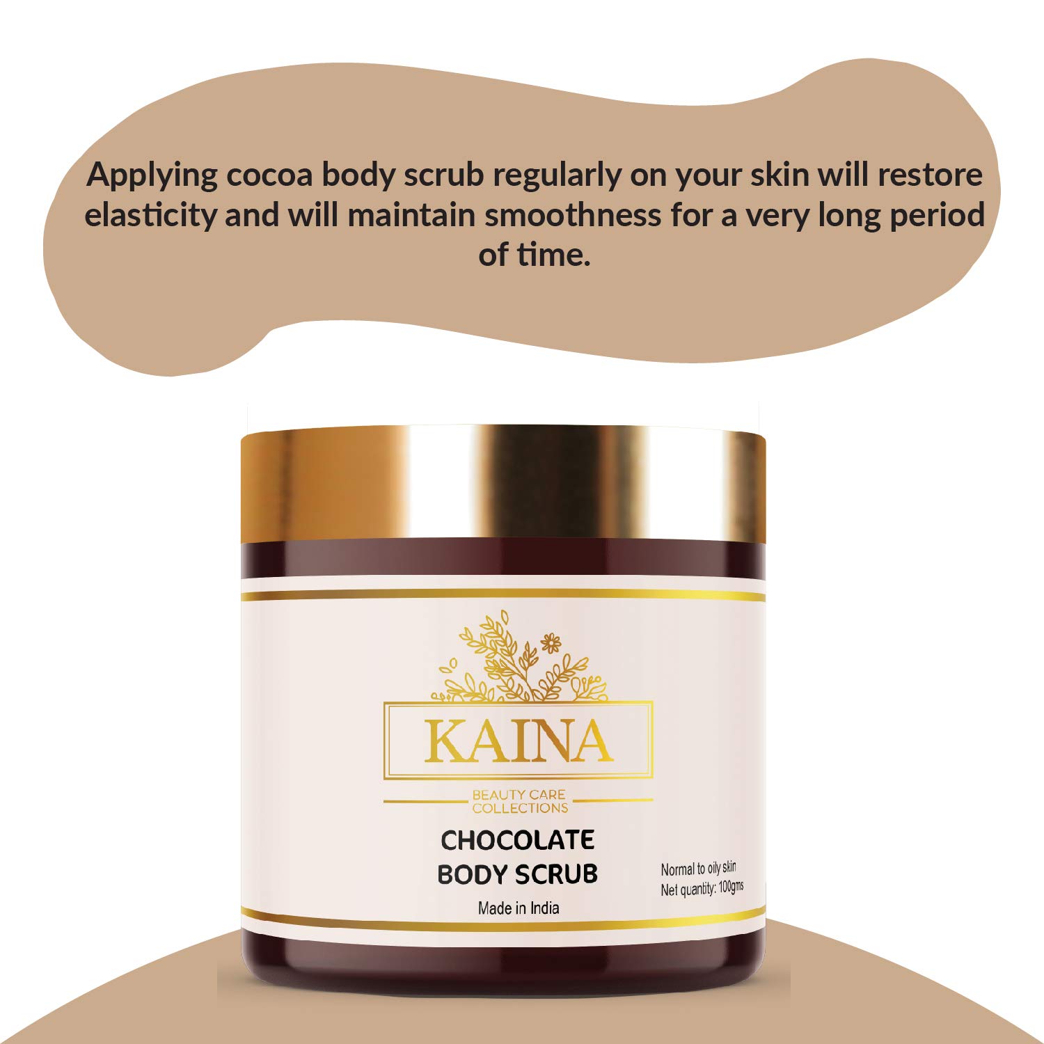 Kaina Chocolate Body Polishing Kit - Exfoliating & Moisturizing Set for Smooth Glowing Skin | Dead Skin Cell Removal, Deep Hydration Body Scrub, Gel, Lotion & Mask | Unisex Skincare Gift Set (5-Piece) | Perfect for Date Night, Spa Day & Self-Care Routine