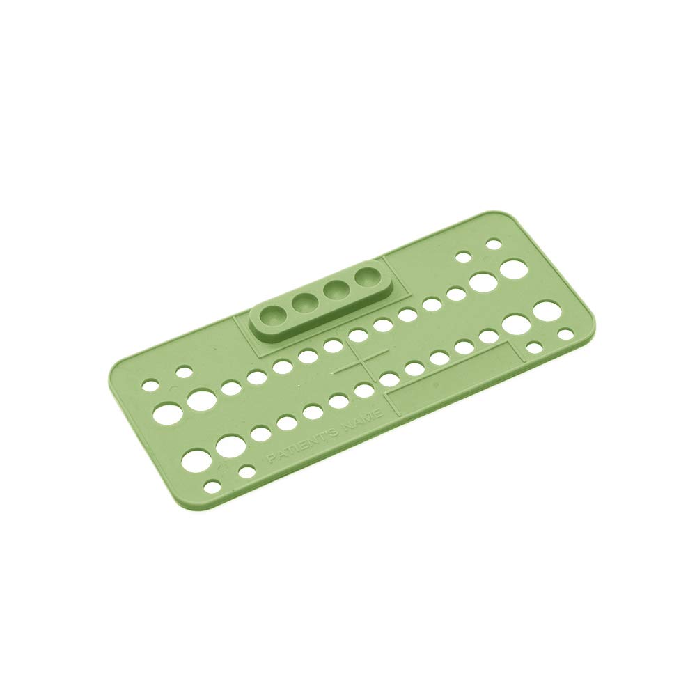 Orthodontic Bracket Trays Holder with 4 Mixing Holes - Disposable Dental Supply (25 Pack, Turquoise) | Perfect for Orthodontic Clinics & Dental Practices