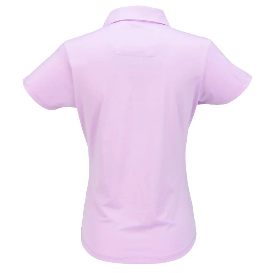 Nancy Lopez Trinity Polo Shirt for Women - Soft Lilac Cotton Golf Shirt, Small Size - Perfect for Golf, Tennis & Casual Wear