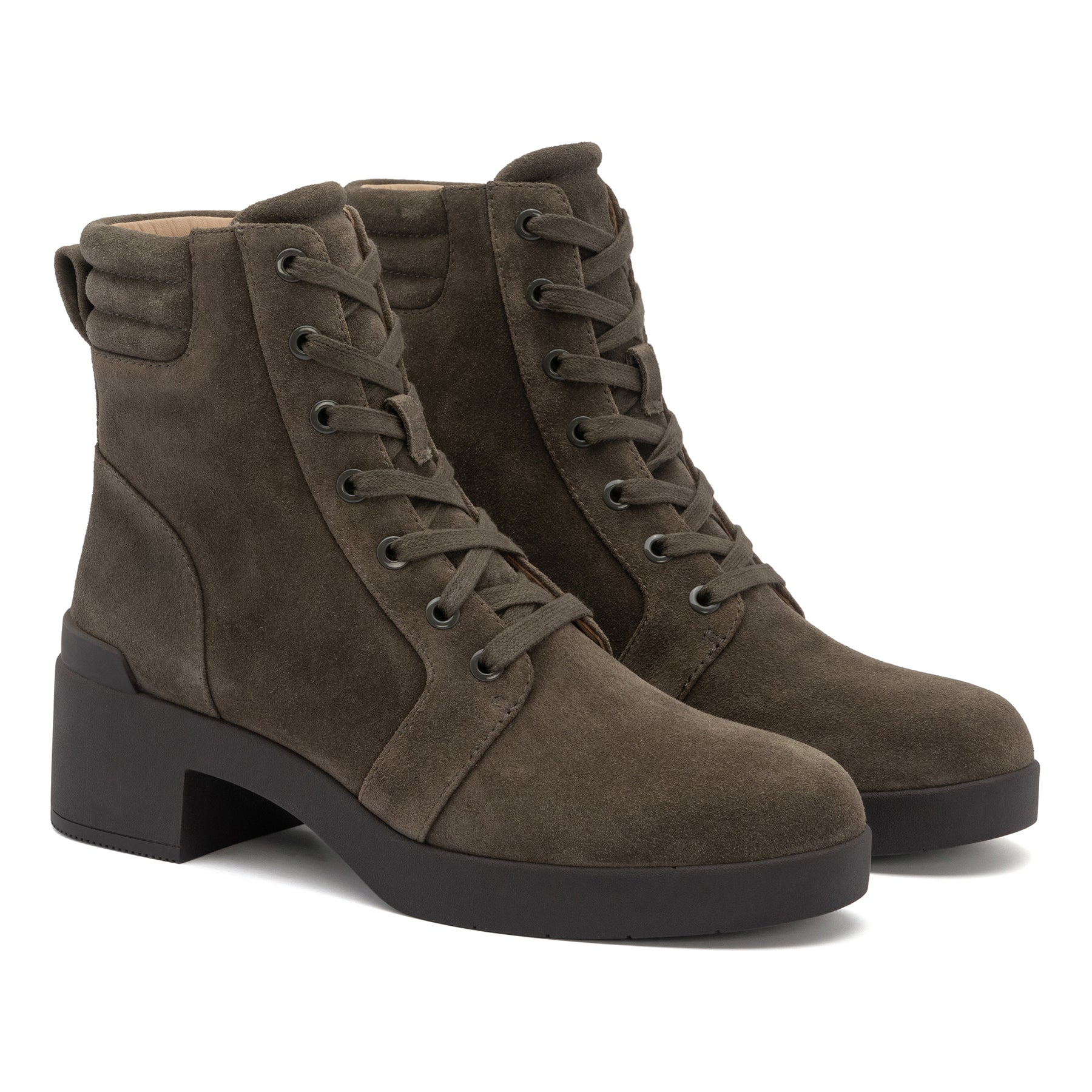 Abeo Capital Lace Olive Women's Comfortable Walking Shoes - Perfect for Work, Travel & Everyday Wear