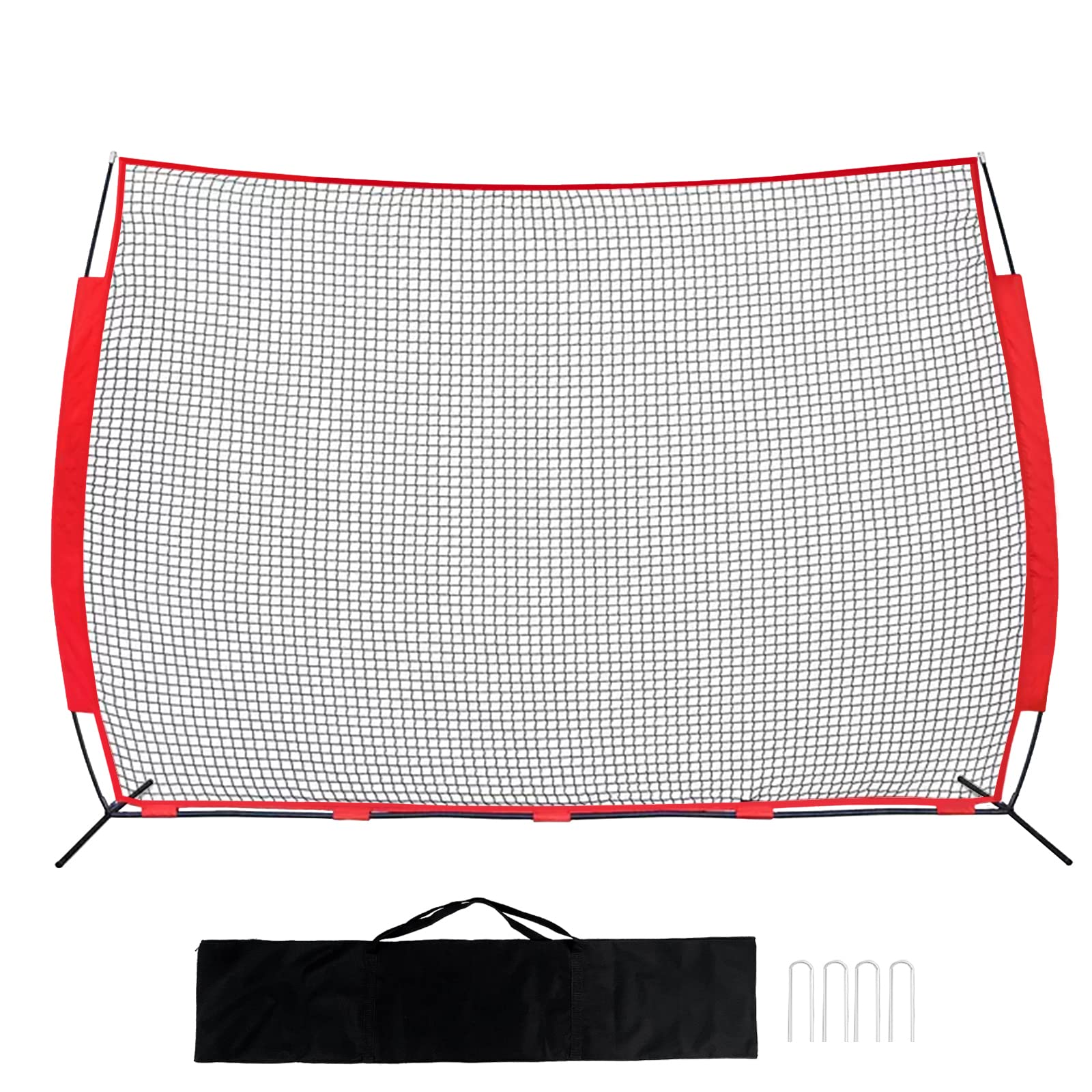 Portable Backstop Barrier Netting for Lacrosse, Soccer, Basketball & Tennis - Multi-Sport Protective Screen with Carry Bag | Perfect for Backyard, Training & Game Practice