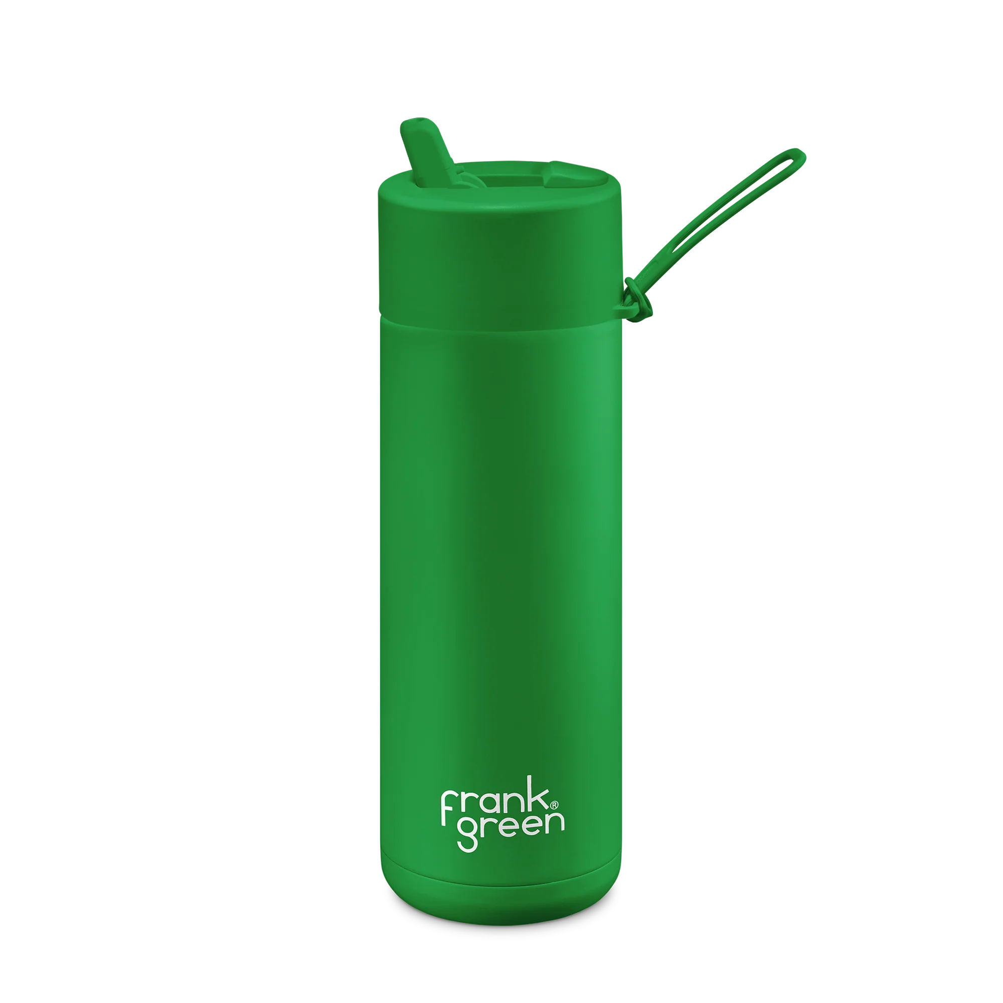 Frank Green 20oz (595ml) Ceramic Reusable Water Bottle with Straw Lid - Eco-Friendly, Leak-Proof & Insulated for Gym, Office & Outdoor Activities