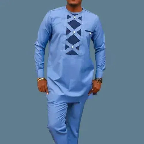 Stylish Men's Graphic Print Cotton Two Piece Outfit Set - Casual Lounge & Streetwear Fashion for Everyday Wear