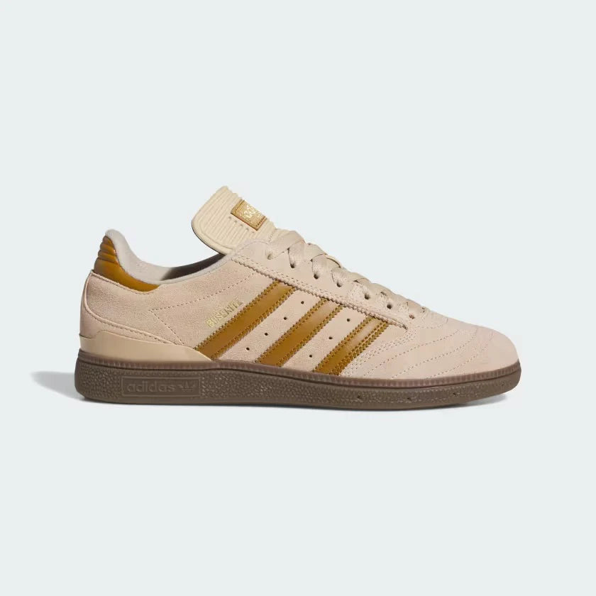 Adidas Busenitz Pro Skateboarding Shoes - Magic Beige/Bronze Strata | High-Performance Mens Skate Shoes for Street & Park Riding | Durable Suede & Vulcanized Rubber Sole