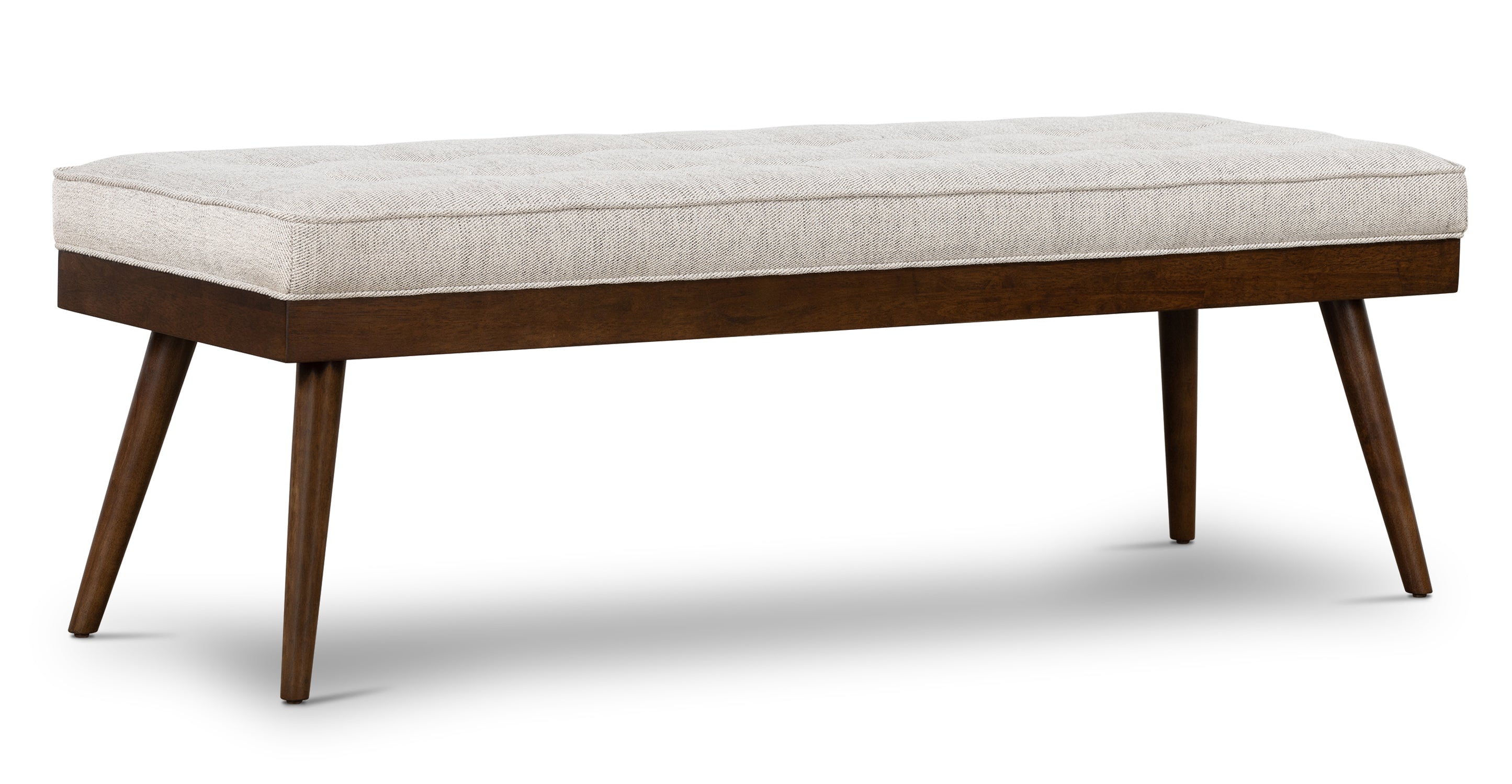 Luca Fabric Bench - Modern Upholstered Storage Ottoman with Removable Cushion | Perfect for Living Room, Bedroom & Entryway Seating & Organization